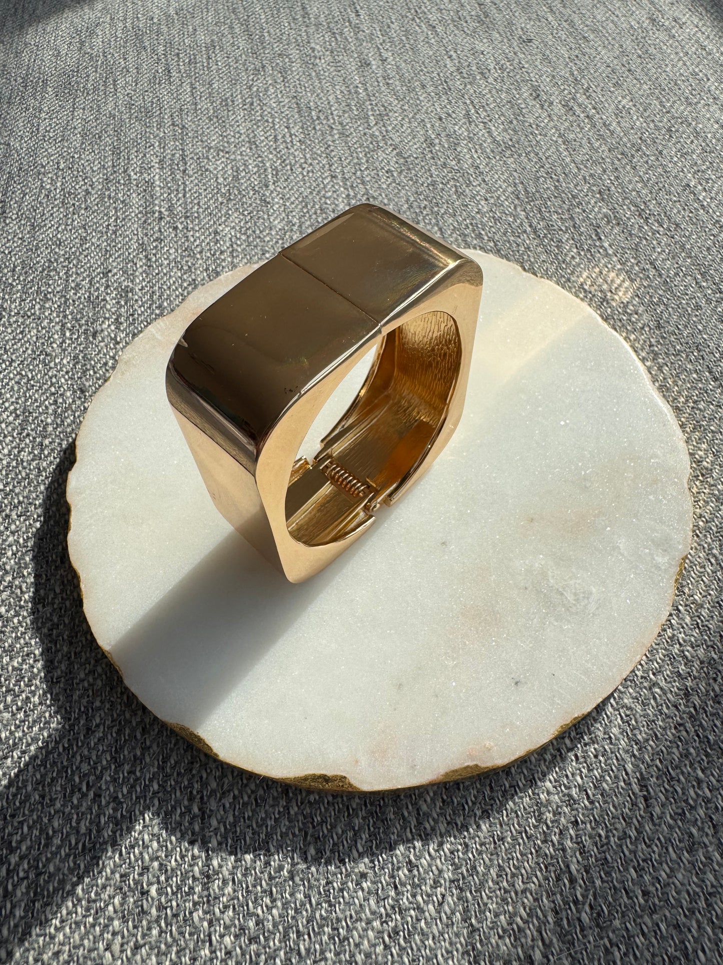 Geometric Wide Cuff Bracelet