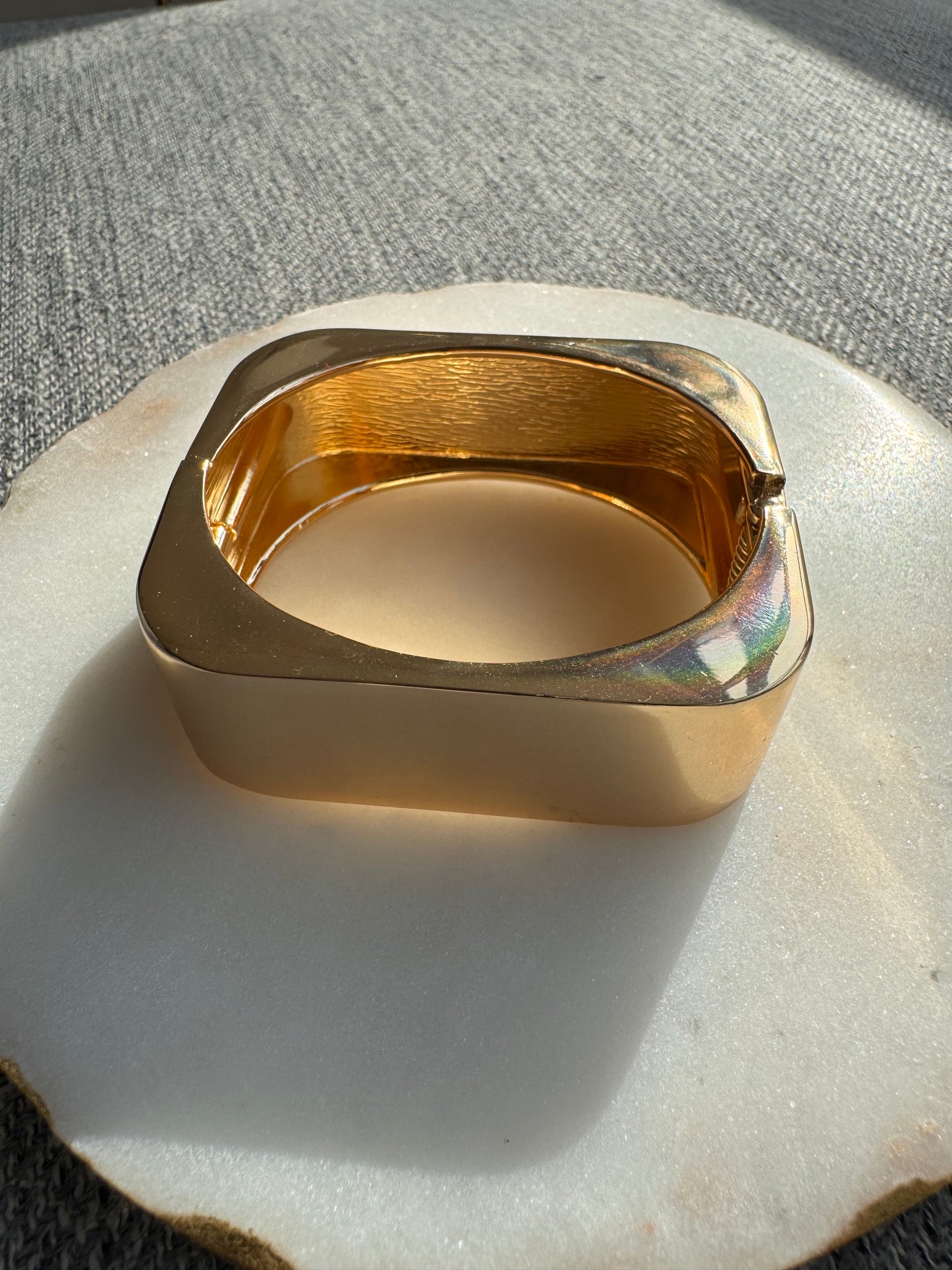 Geometric Wide Cuff Bracelet