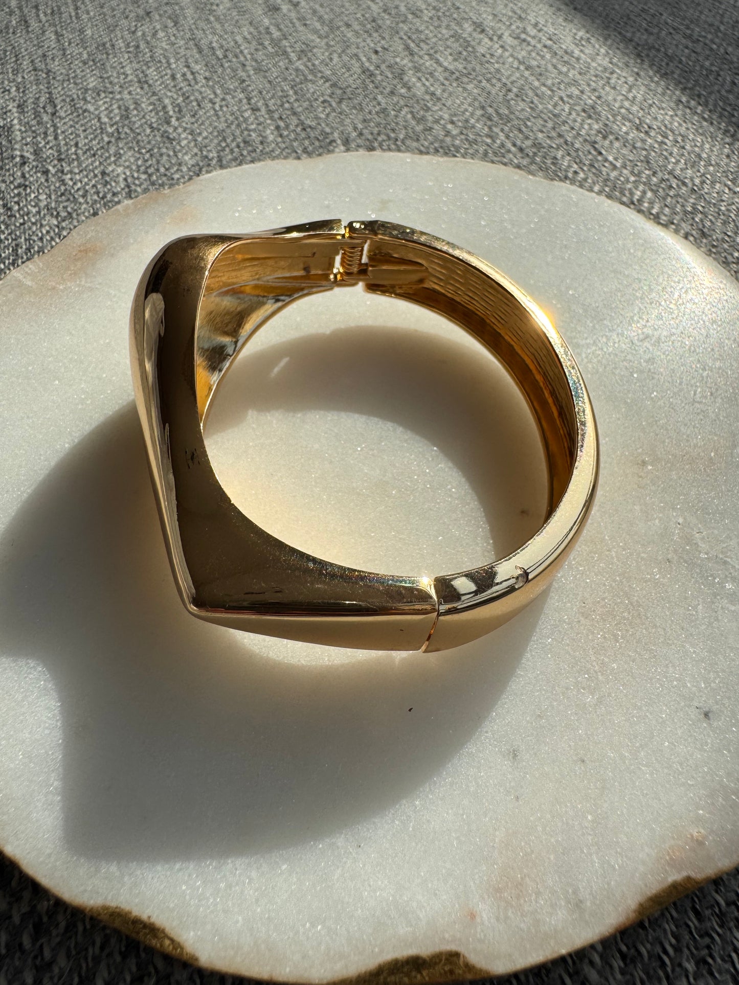 Chunky Gold Cuff Bracelet