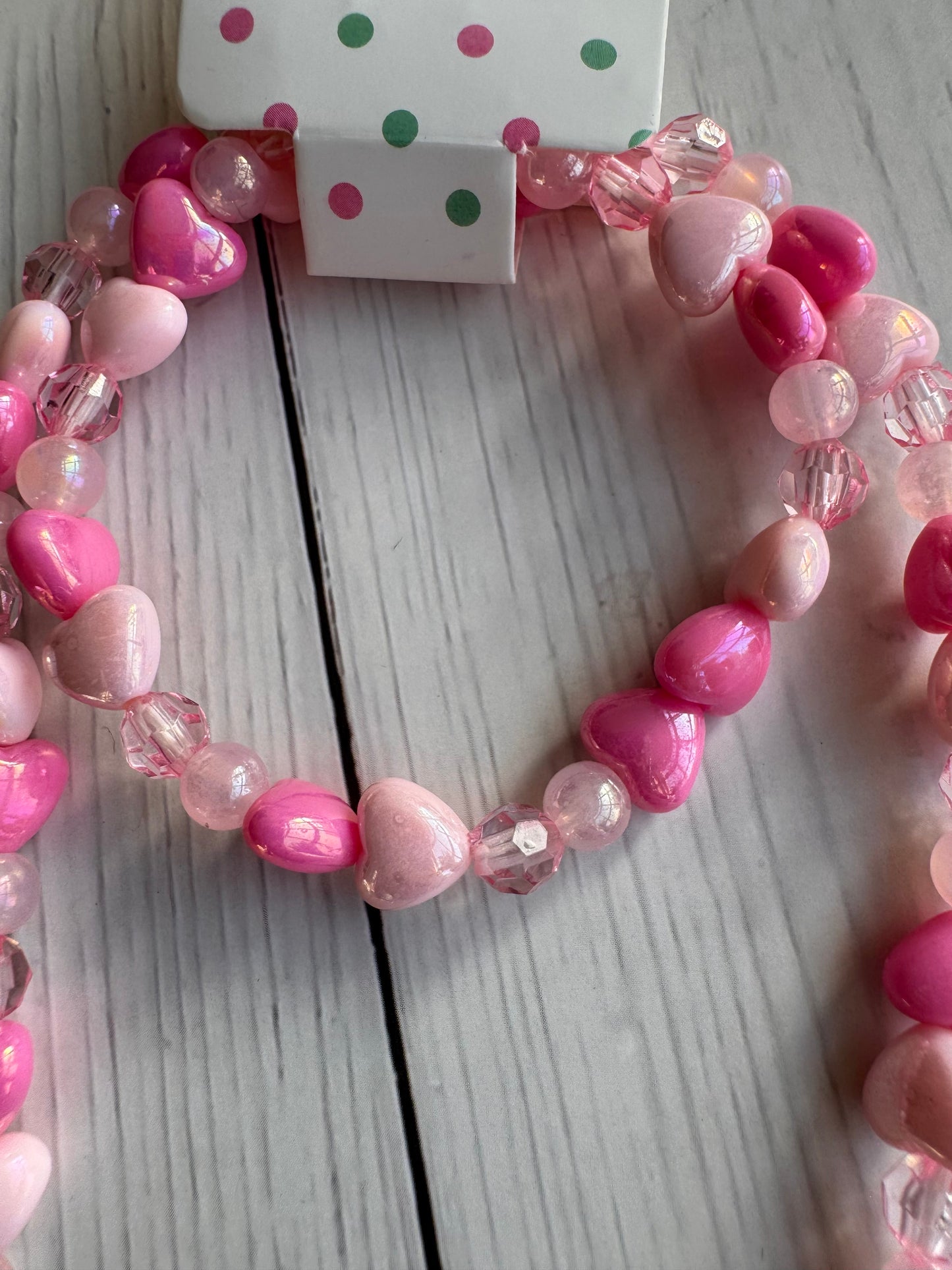 Lovely Heart Jewelry Set - Necklace & Bracelet
