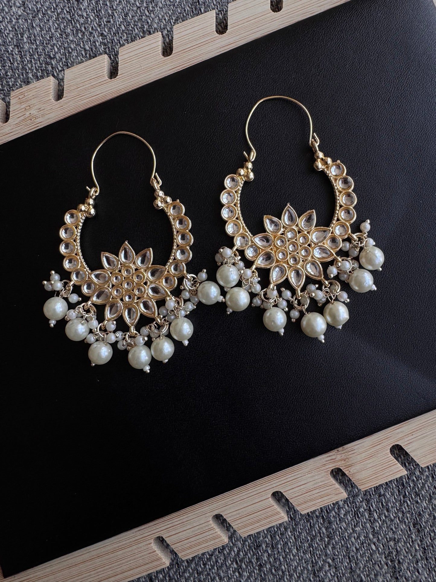 The Blossom Kundan Chandbalis