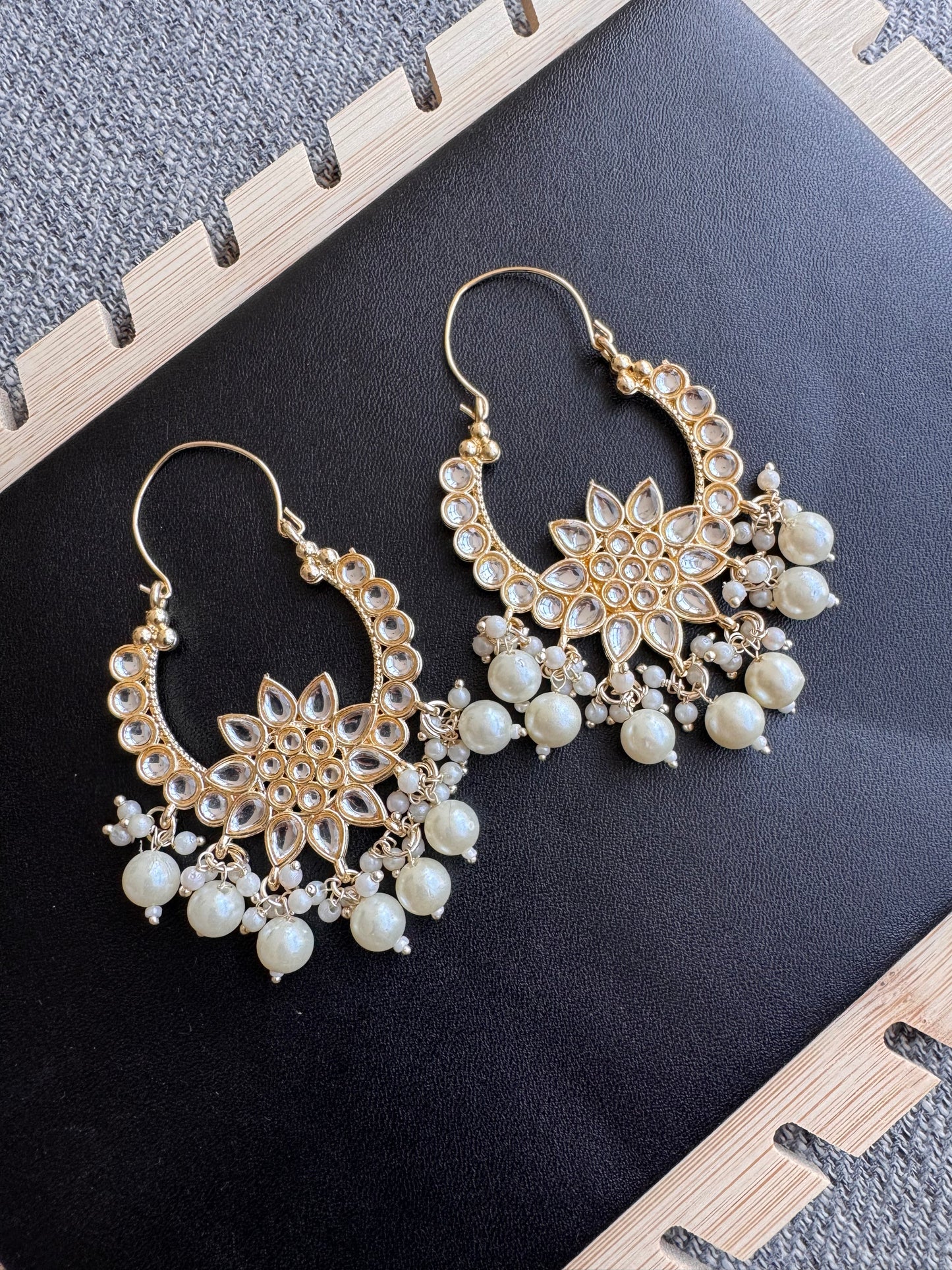 The Blossom Kundan Chandbalis