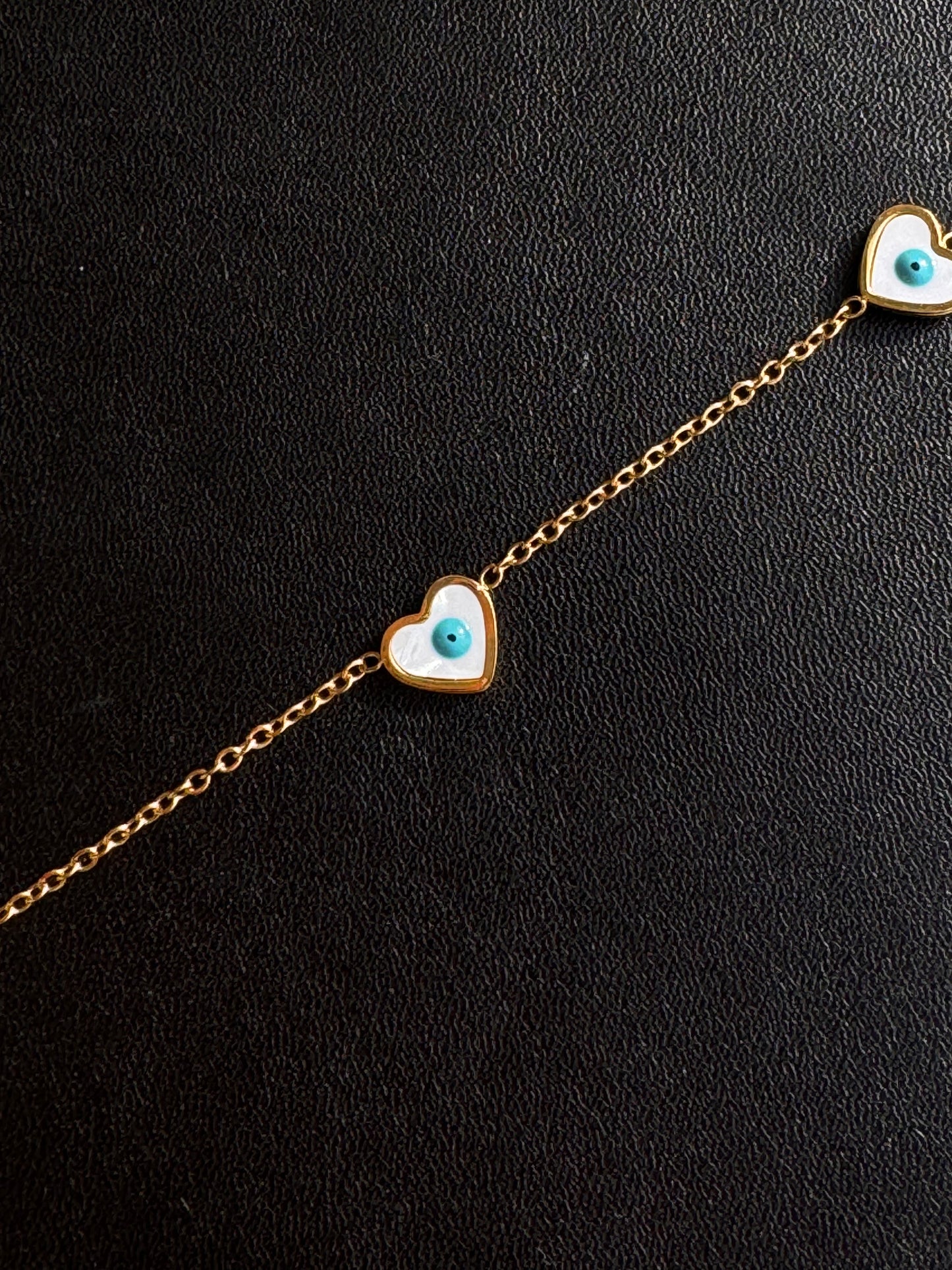 Hearts on Guard - Mini Evil Eye Heart Choker