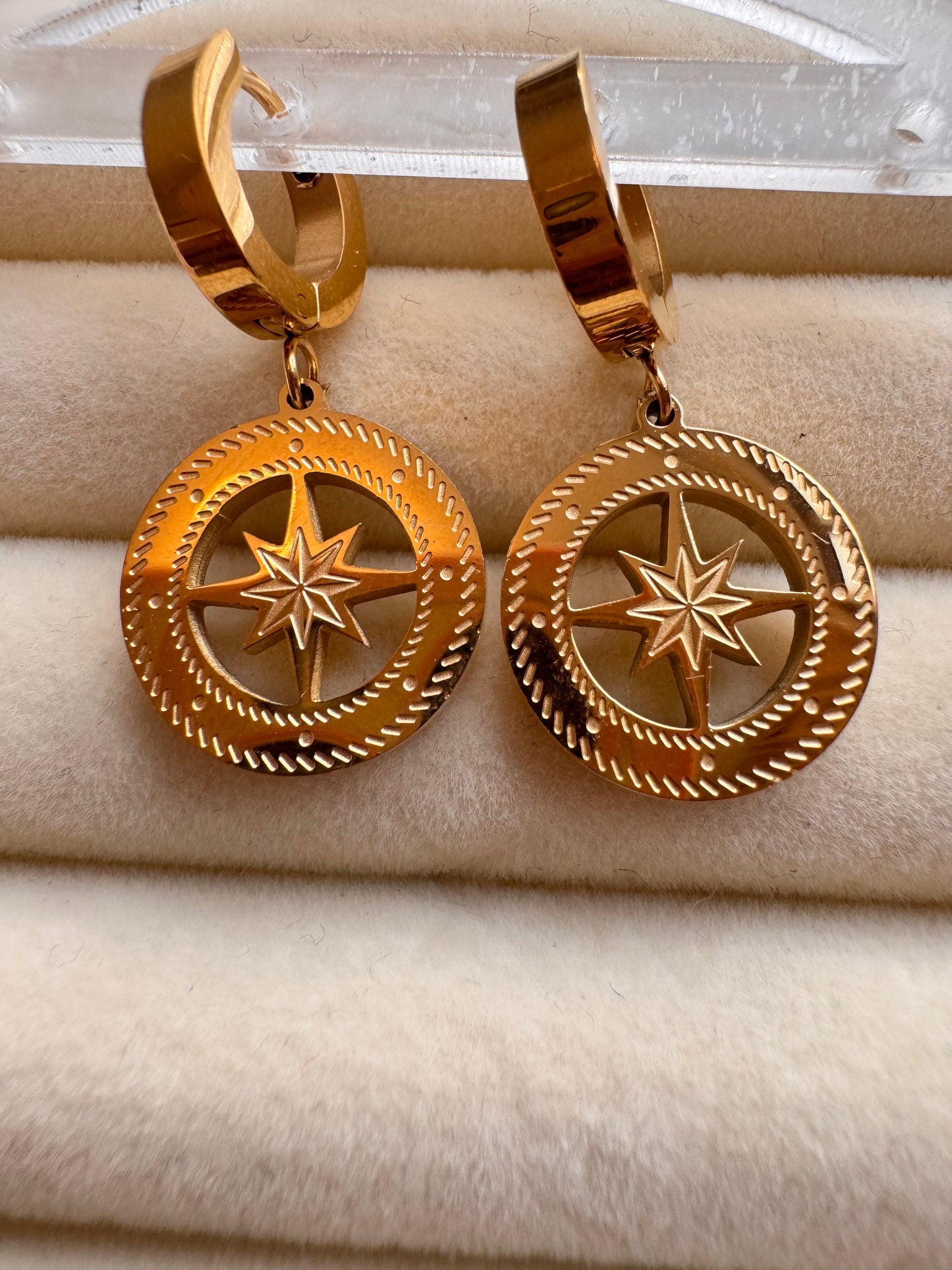 Celestial Compass Hoop Drops