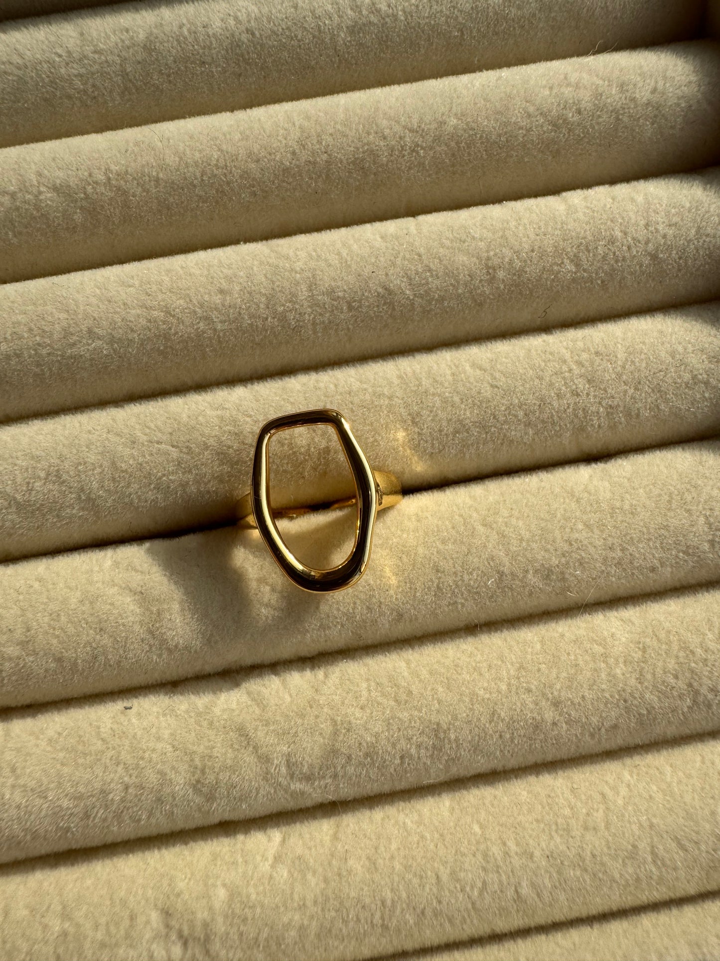 Sculpted Open Frame Ring