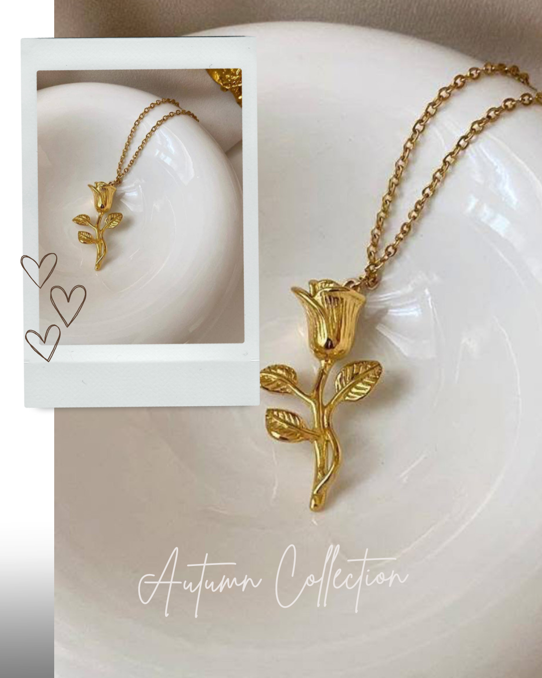 Blooming Rose Pendant Necklace