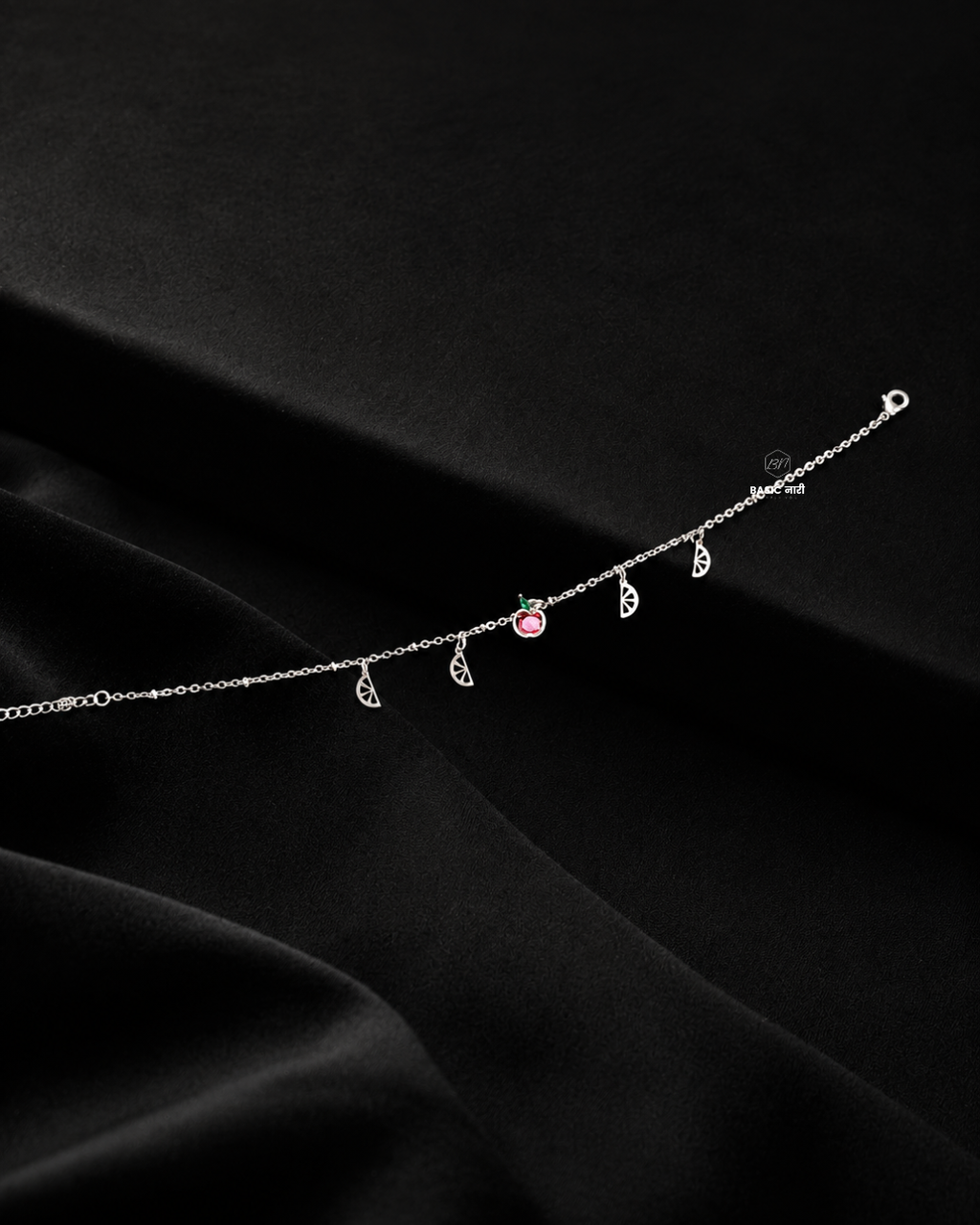 The Silver Orchard Harvest Charm Anklet