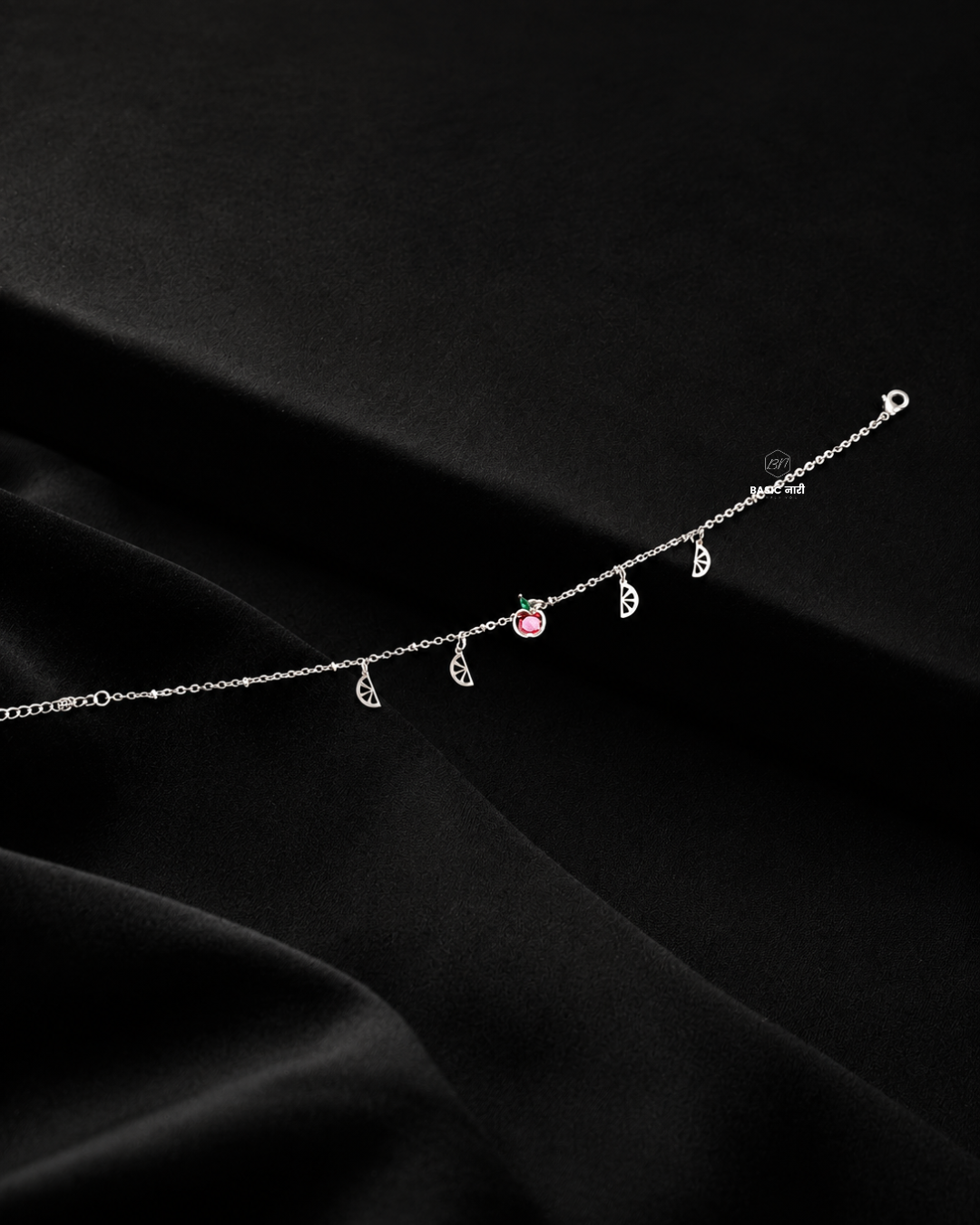 The Silver Orchard Harvest Charm Anklet