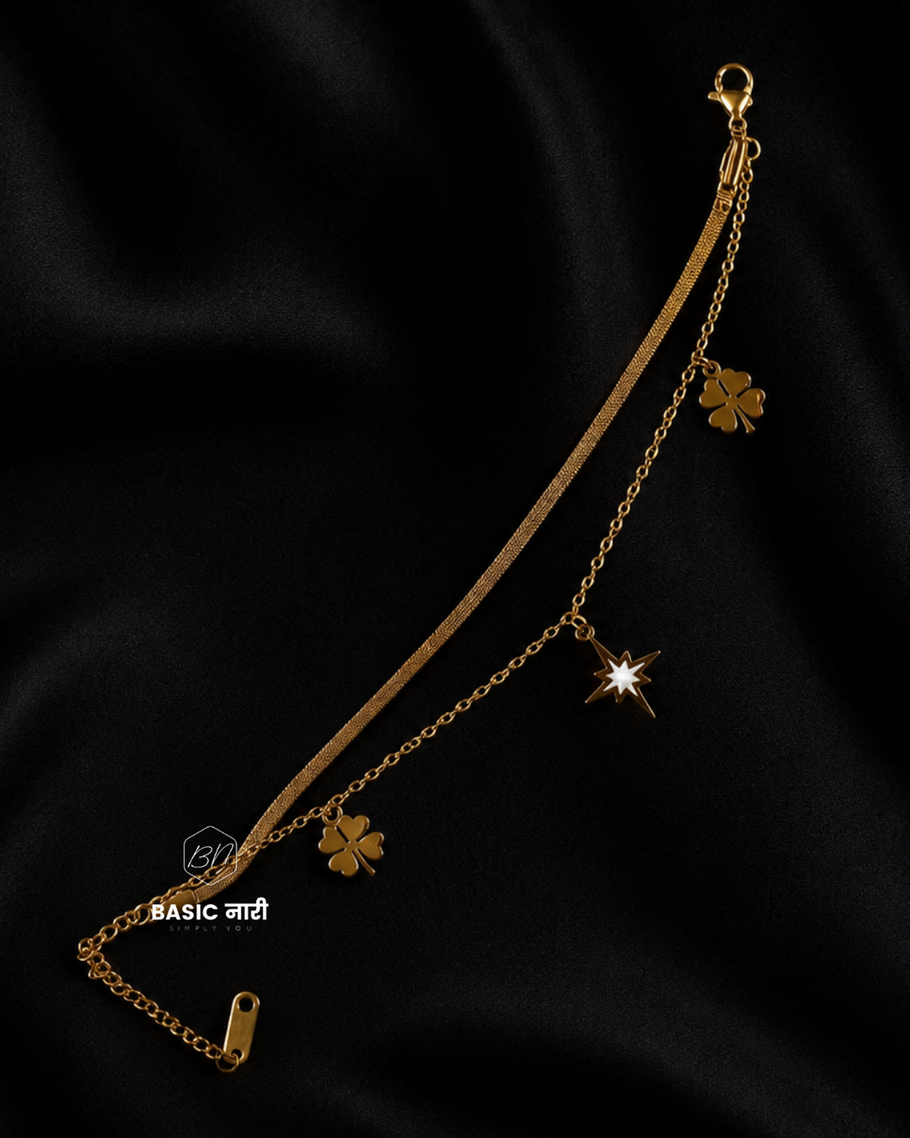 The Celestial Clover Layered Bracelet