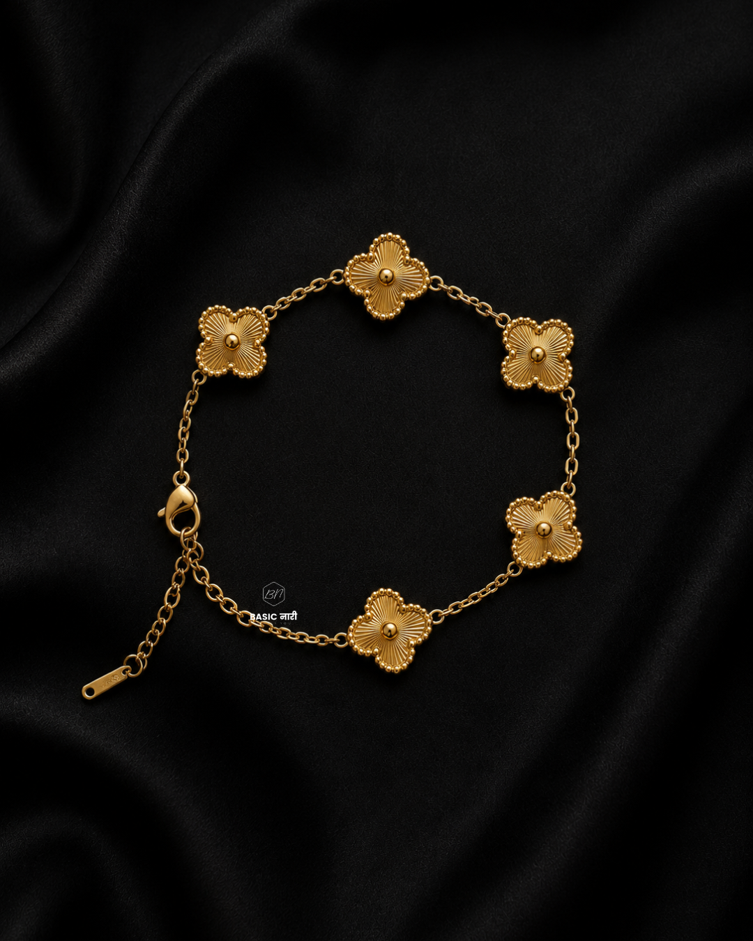 The Golden Sunburst Clover Bracelet