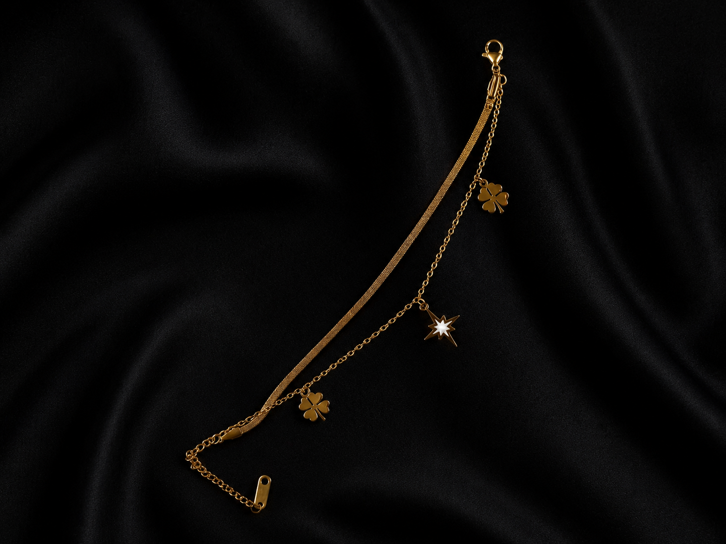 The Celestial Clover Layered Bracelet
