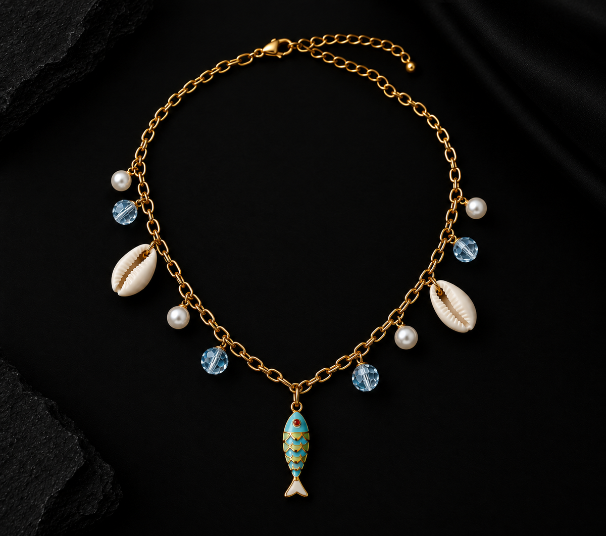 Coastal Chic Beach Fish Necklace