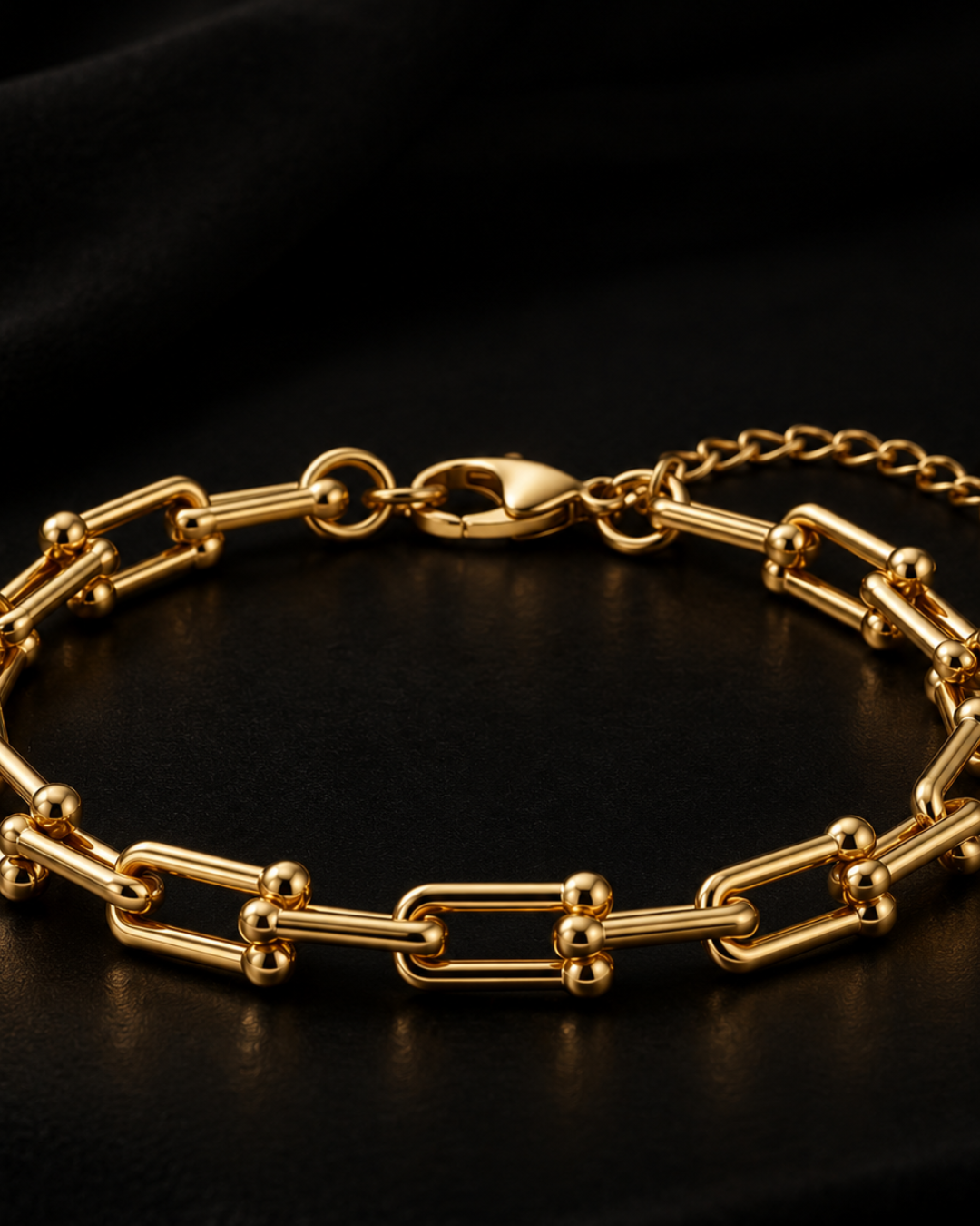 Gold-Tone Chunky Link Bracelet