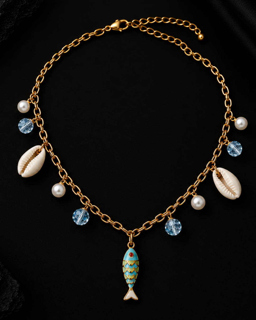 Coastal Chic Beach Fish Necklace