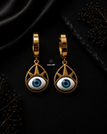 The Drishti Evil Eye Huggie Earrings