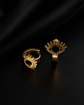 The Onyx Eye & Lash Gold Huggie Hoops