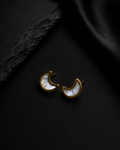 The Mother-of-Pearl Crescent Moon Studs