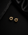 The Noir Circular Enamel Studs