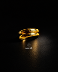 The Sculpted Dome Croissant Ring