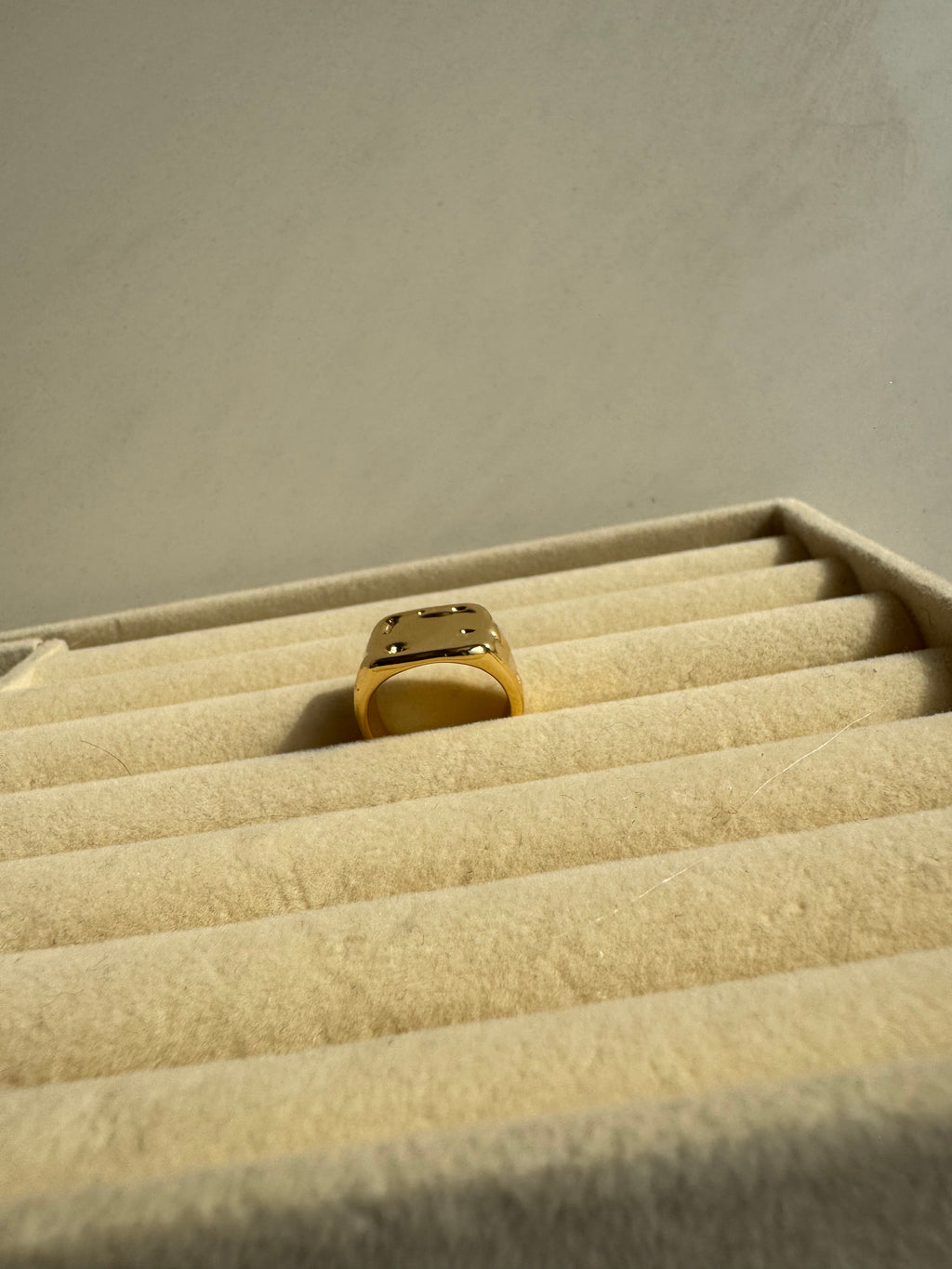 Molten Luxe Statement Signet Ring