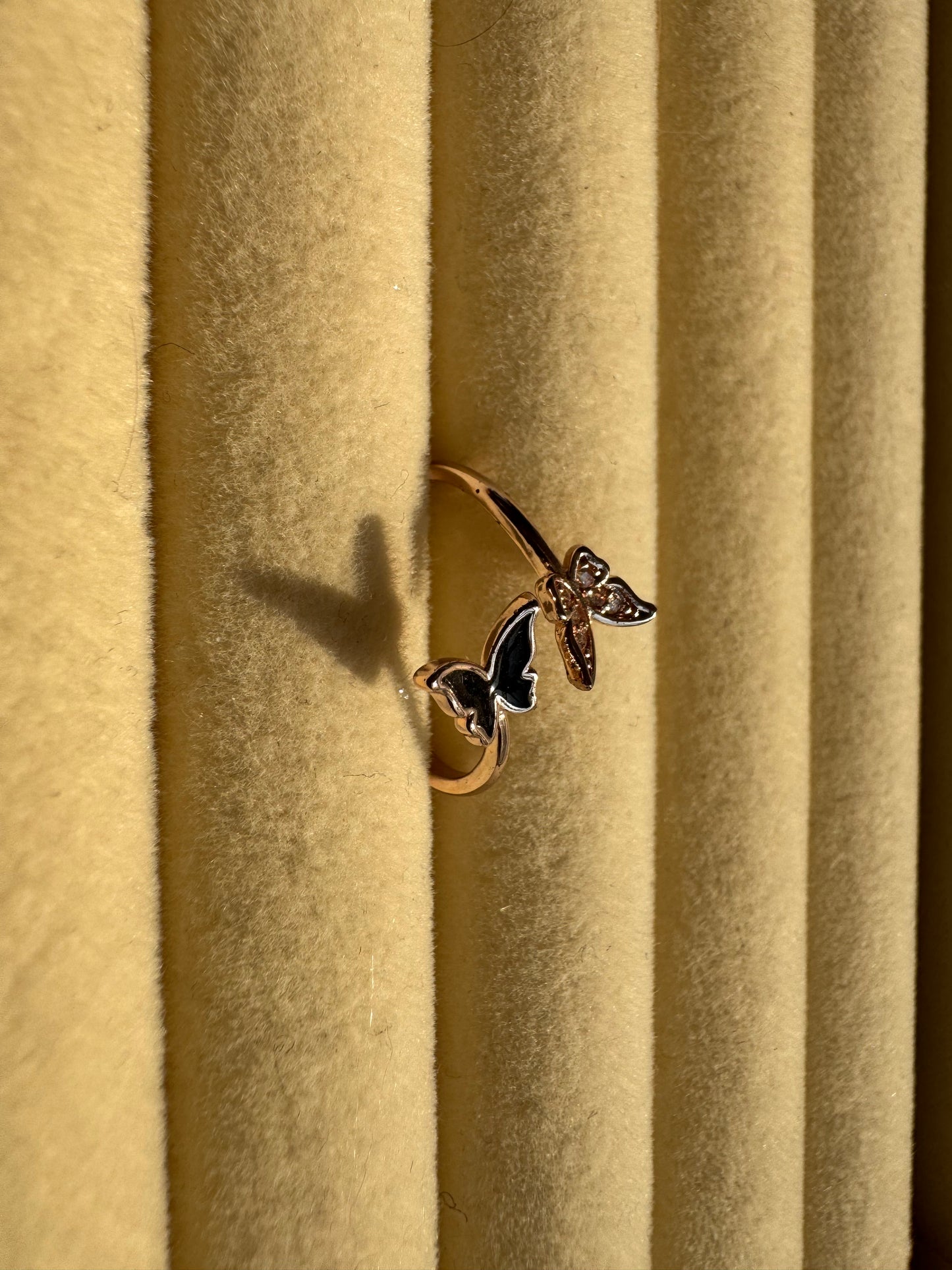 Fluttering Butterflies Open Ring