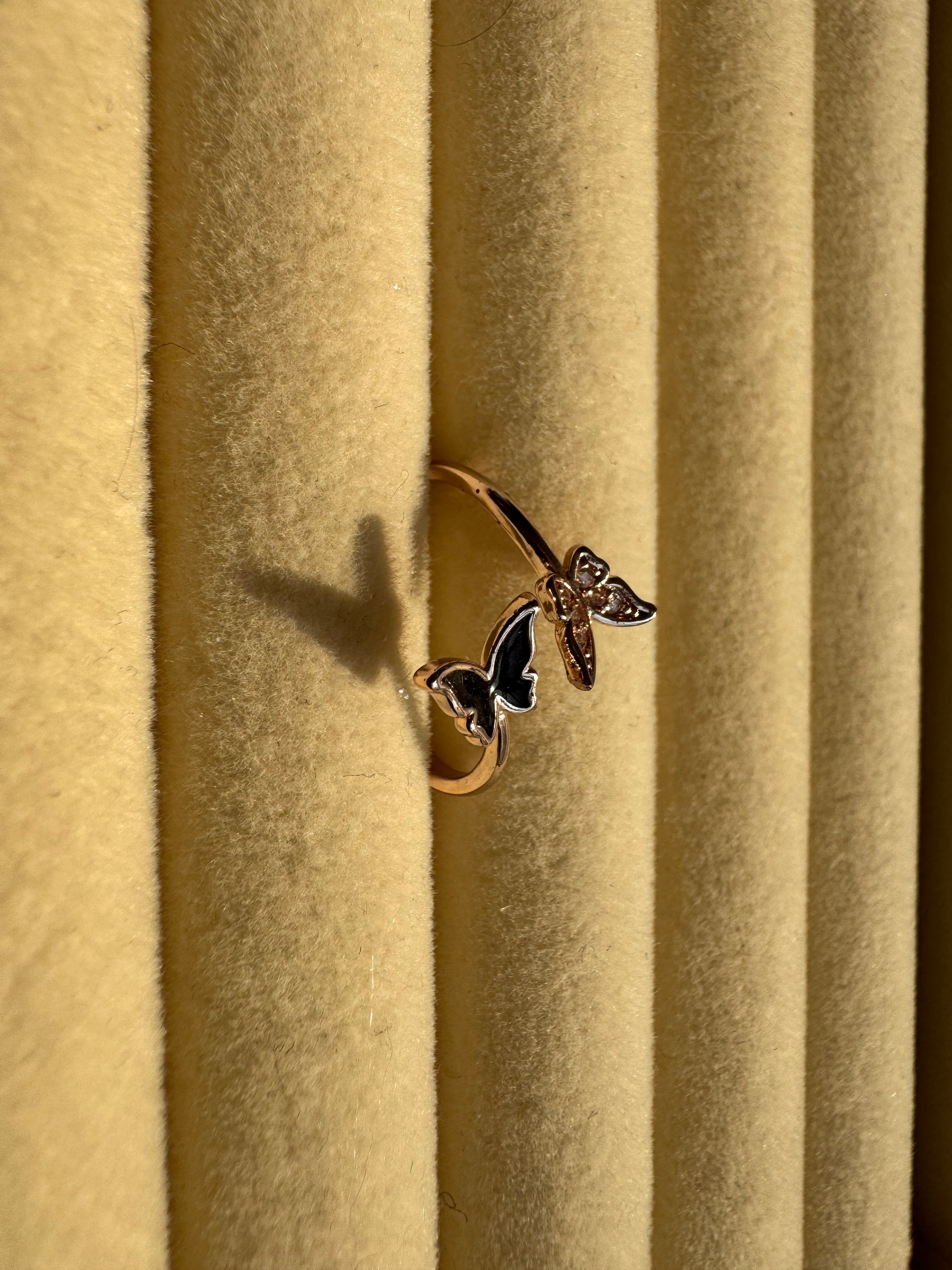 The Dual Butterfly Wrap Ring