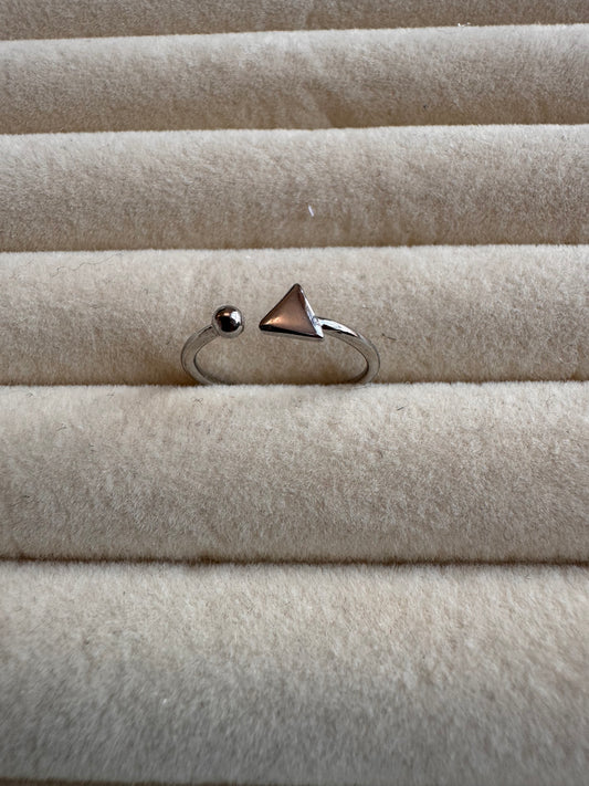 Geometric Open Cuff Ring