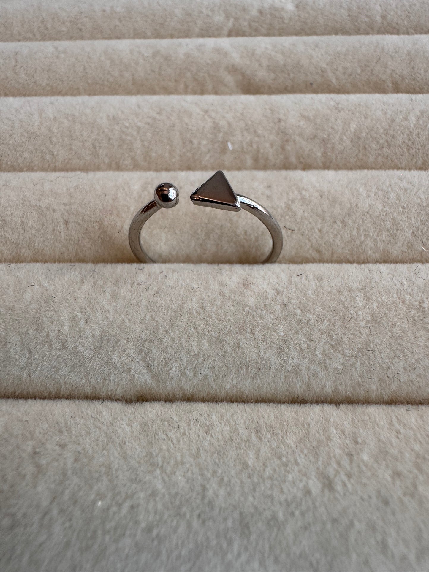 Geometric Open Cuff Ring