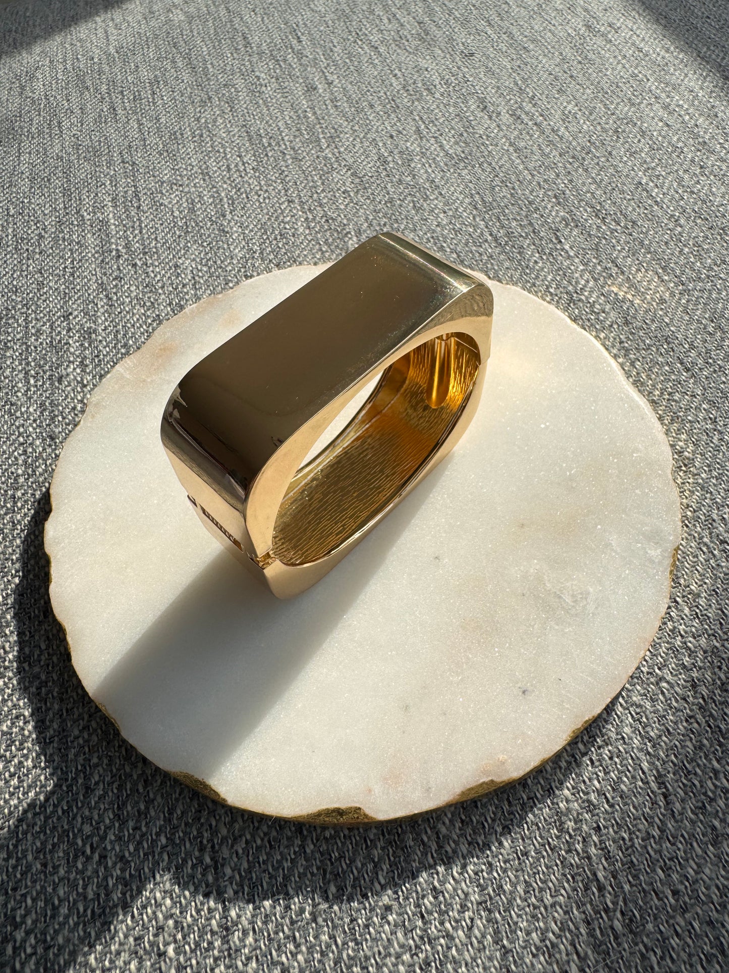 Geometric Wide Cuff Bracelet