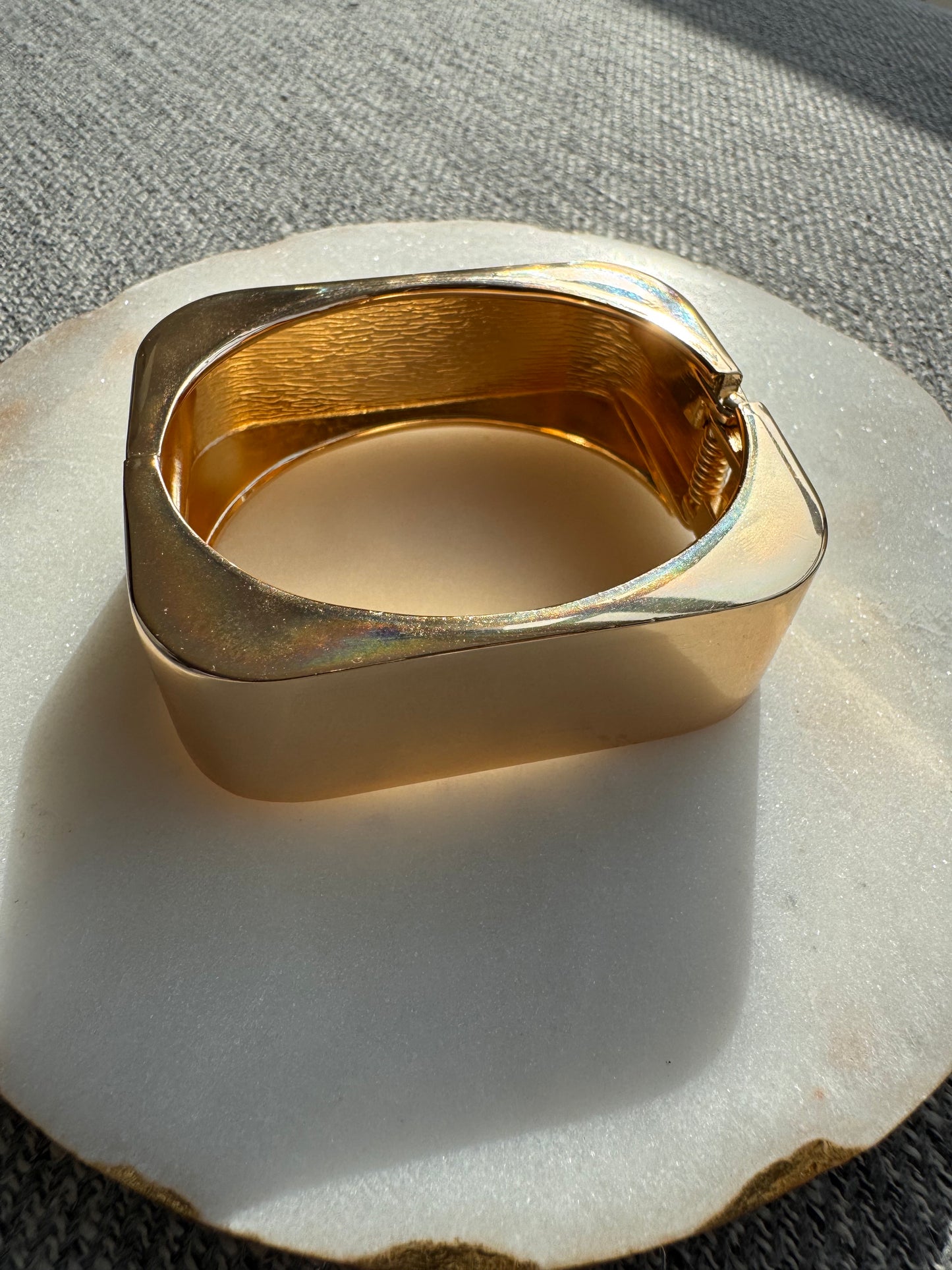 Geometric Wide Cuff Bracelet