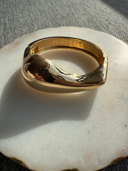 Chunky Gold Cuff Bracelet