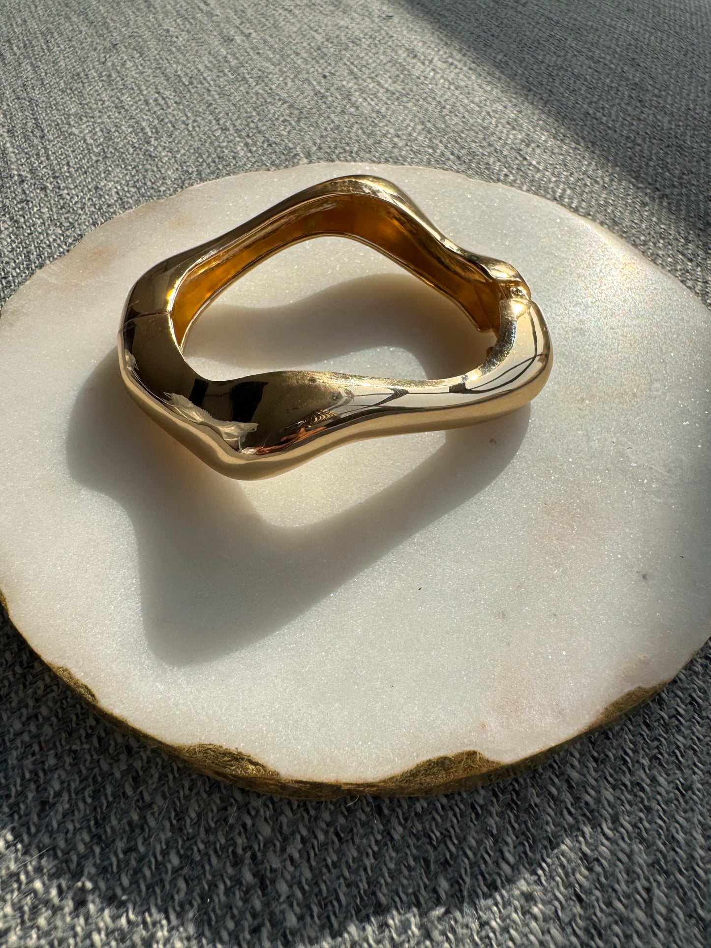 Organic Wave Cuff Bracelet