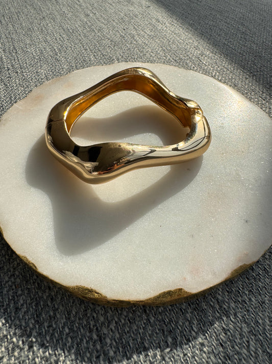 Organic Wave Cuff Bracelet