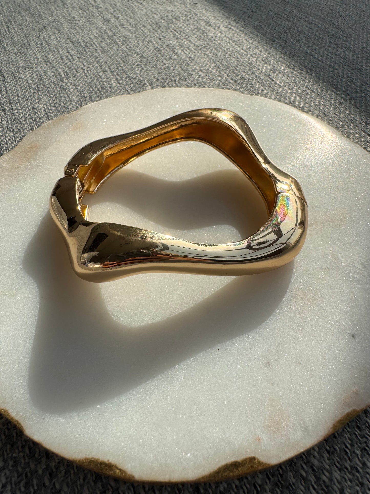 Organic Wave Cuff Bracelet