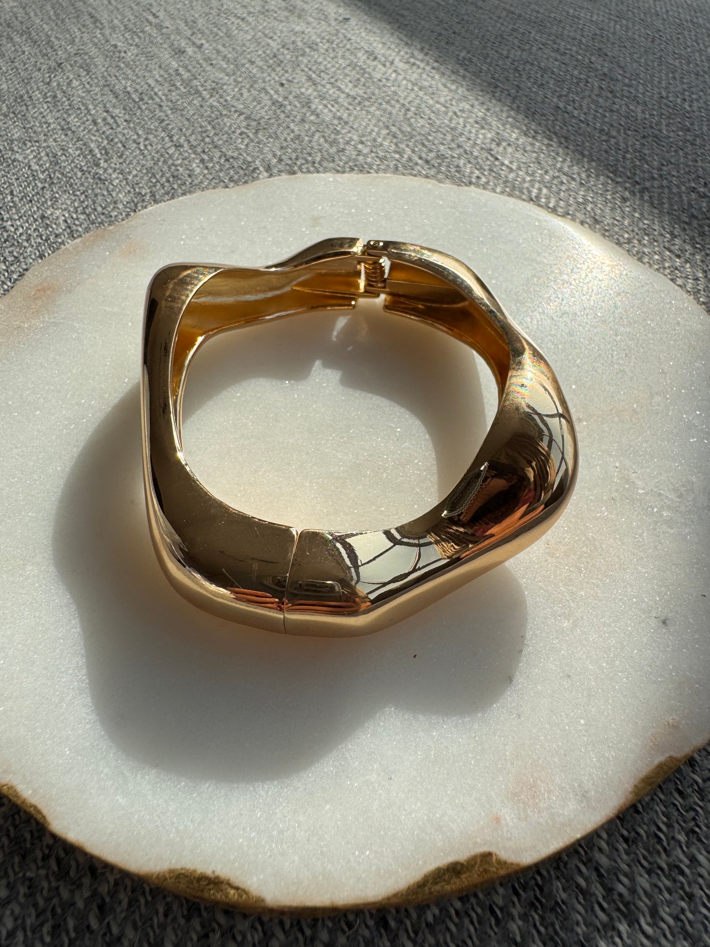 Organic Wave Cuff Bracelet