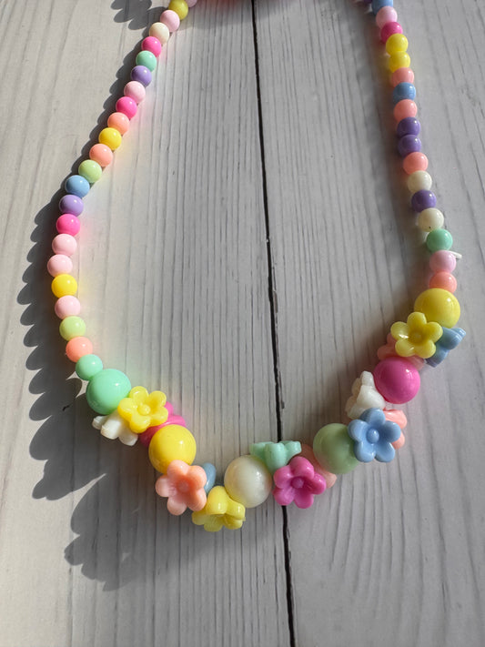 Pastel Flower Necklace