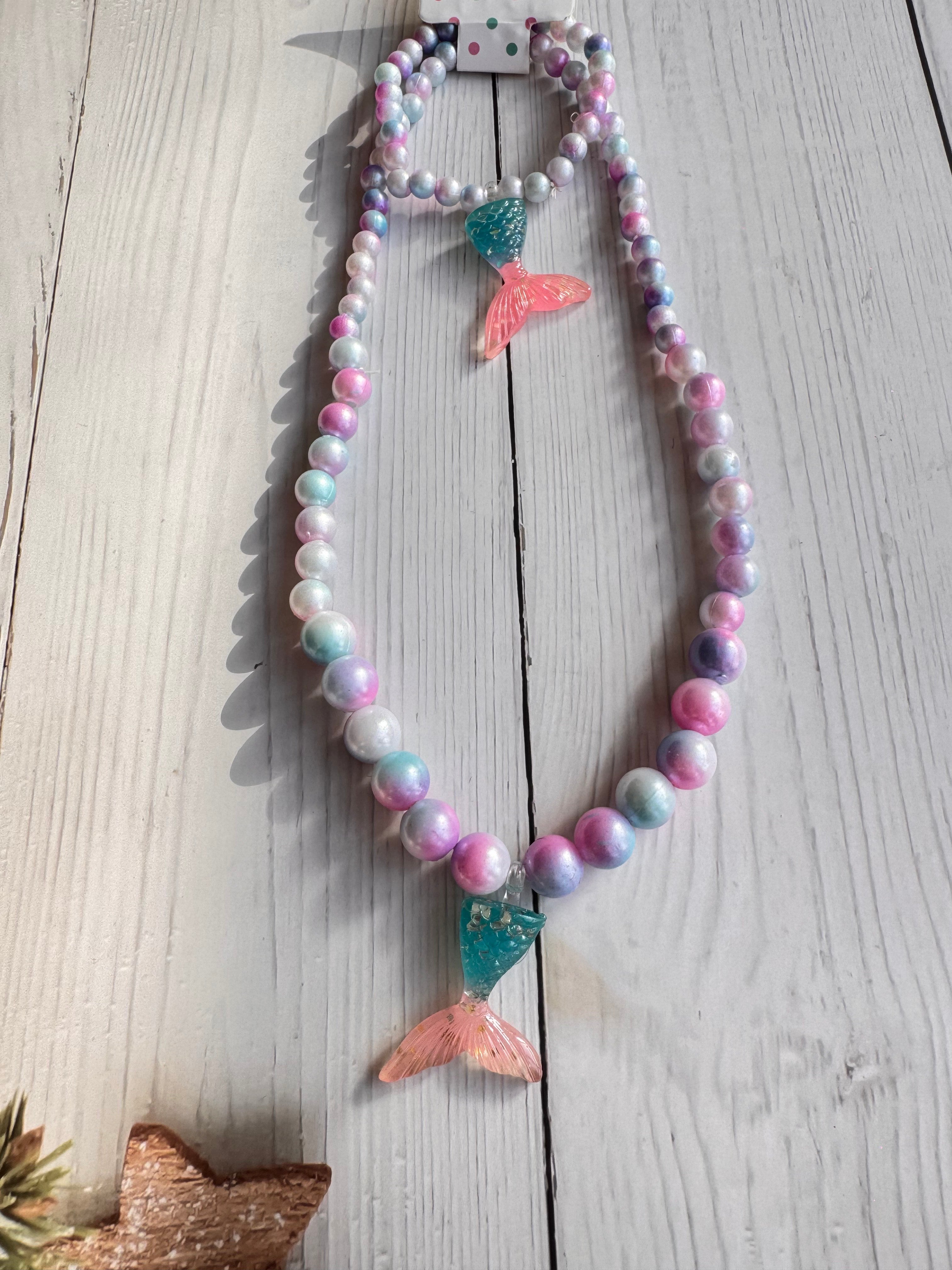 The Iridescent Mermaid Dream Necklace & Bracelet Set