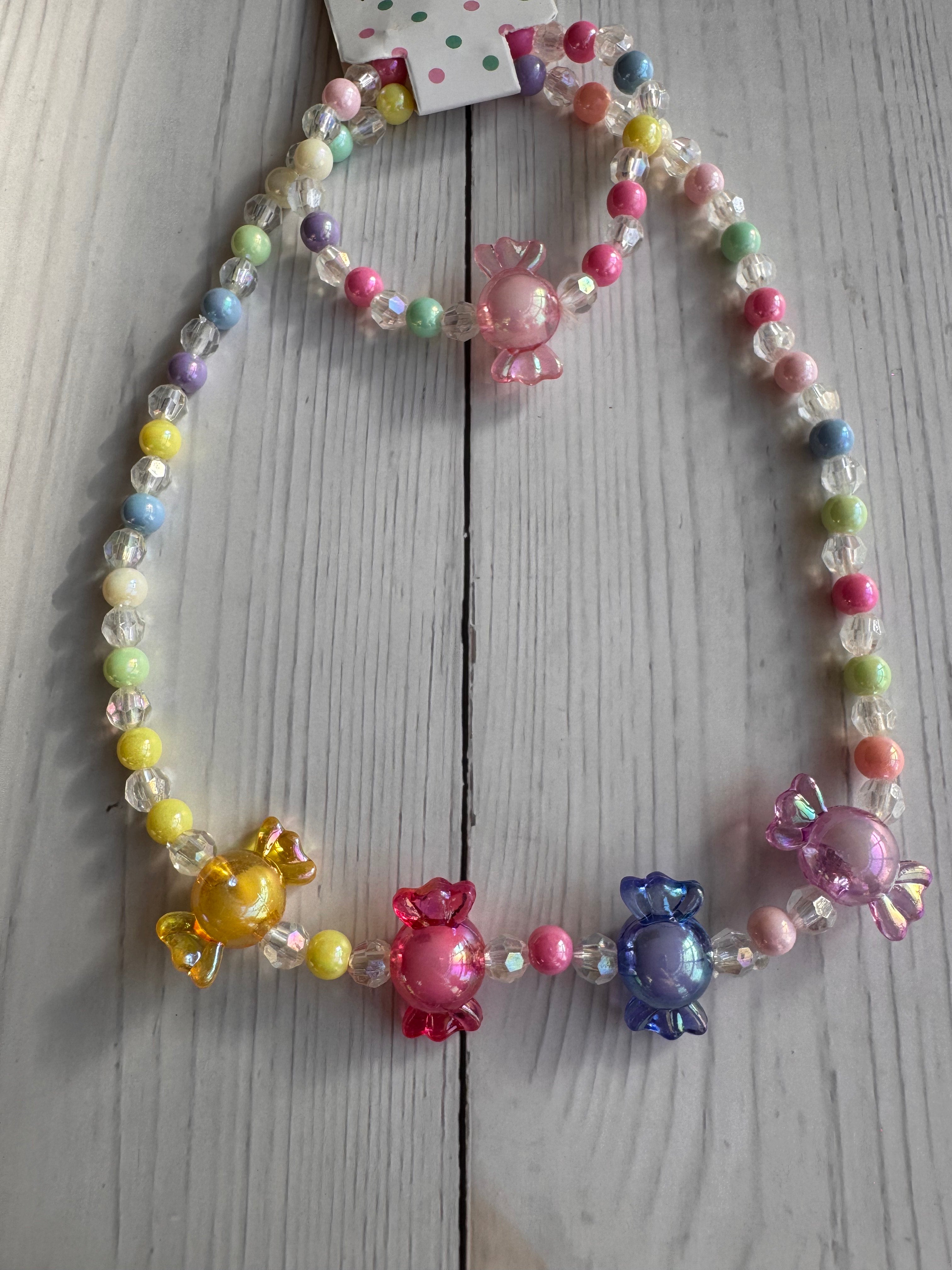 The Sweet Candy Pop Handmade Necklace & Bracelet Set