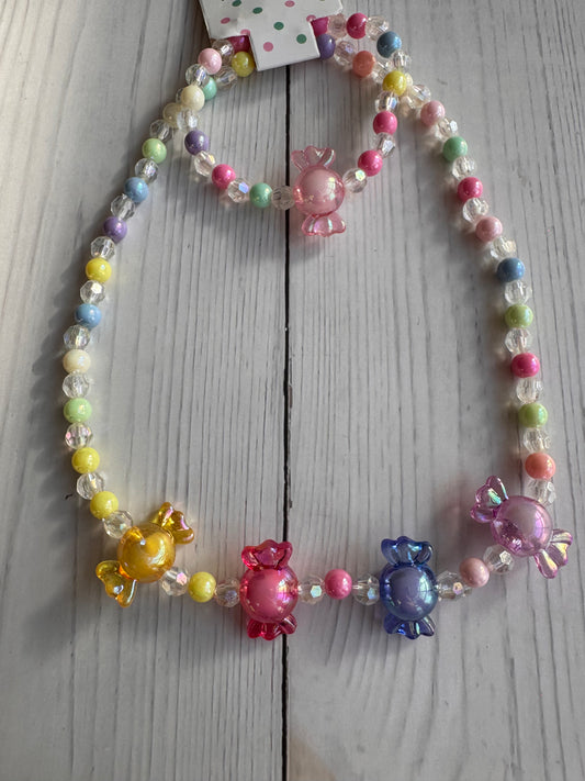 Candyland Dream Jewelry Set - Necklace & Bracelet