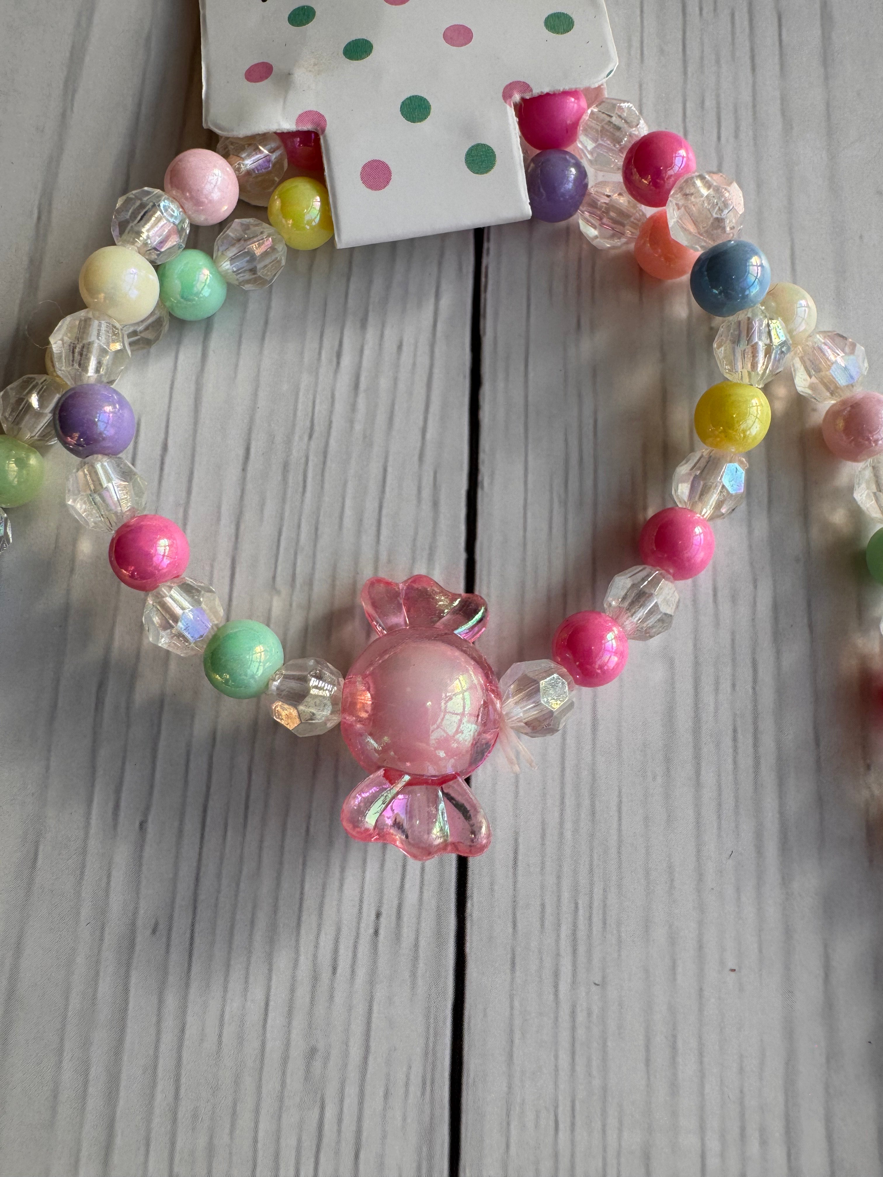 The Sweet Candy Pop Handmade Necklace & Bracelet Set