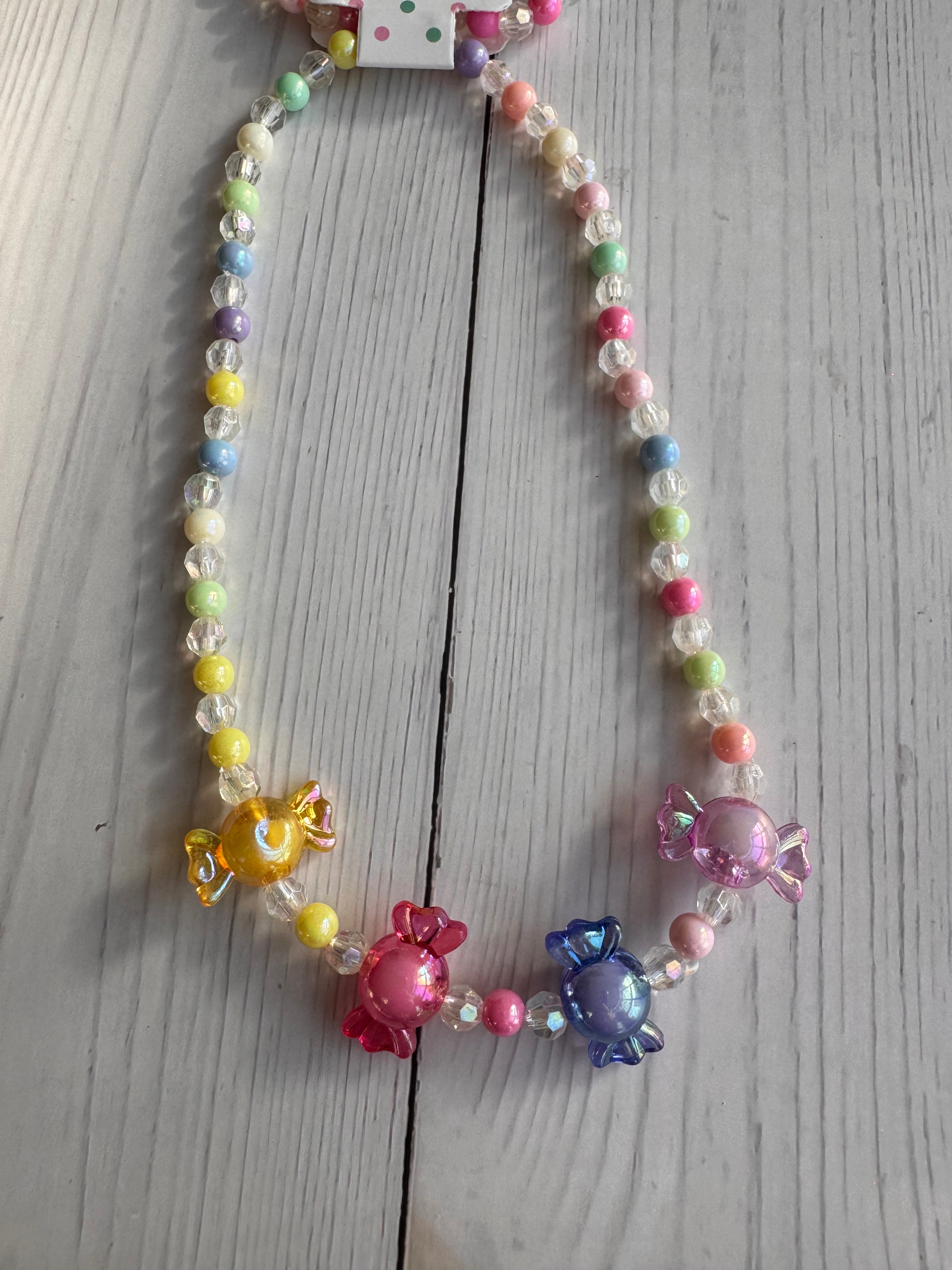 The Sweet Candy Pop Handmade Necklace & Bracelet Set
