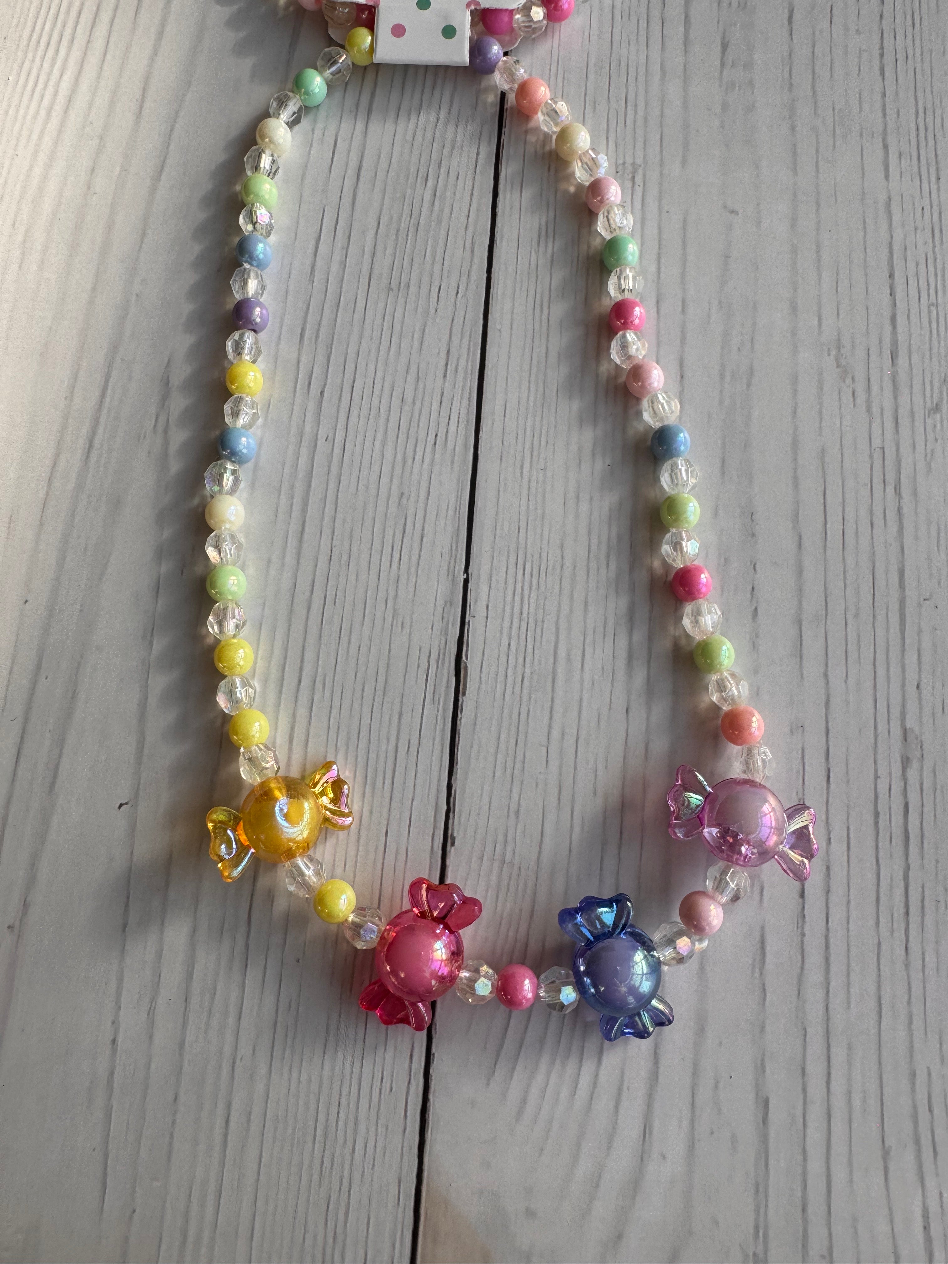 The Sweet Candy Pop Handmade Necklace & Bracelet Set