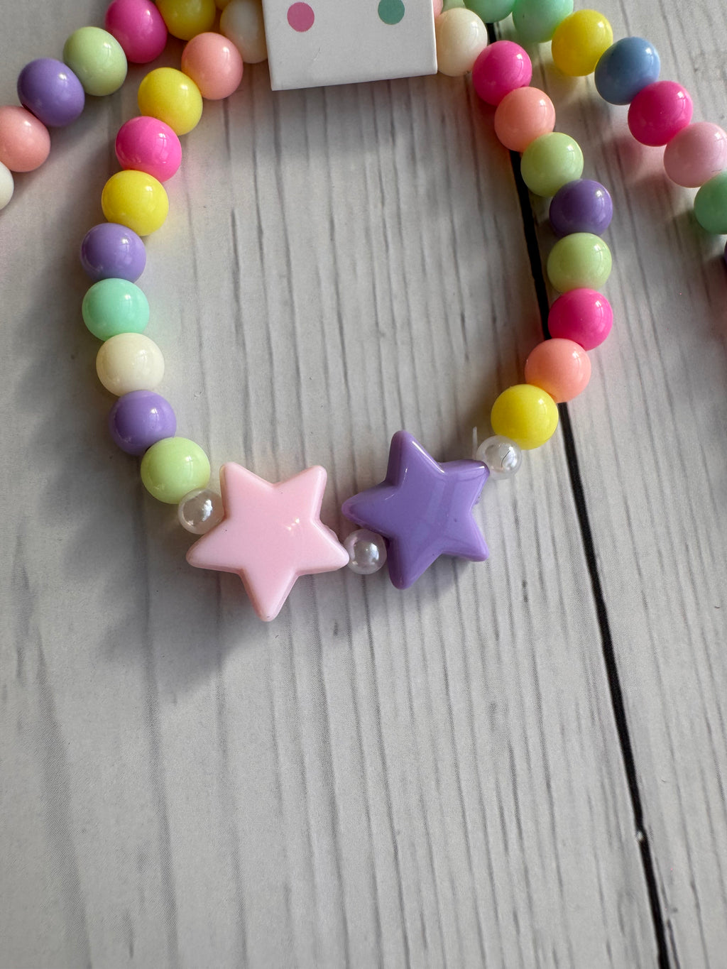 The Pastel Starlight Handmade Necklace & Bracelet Set