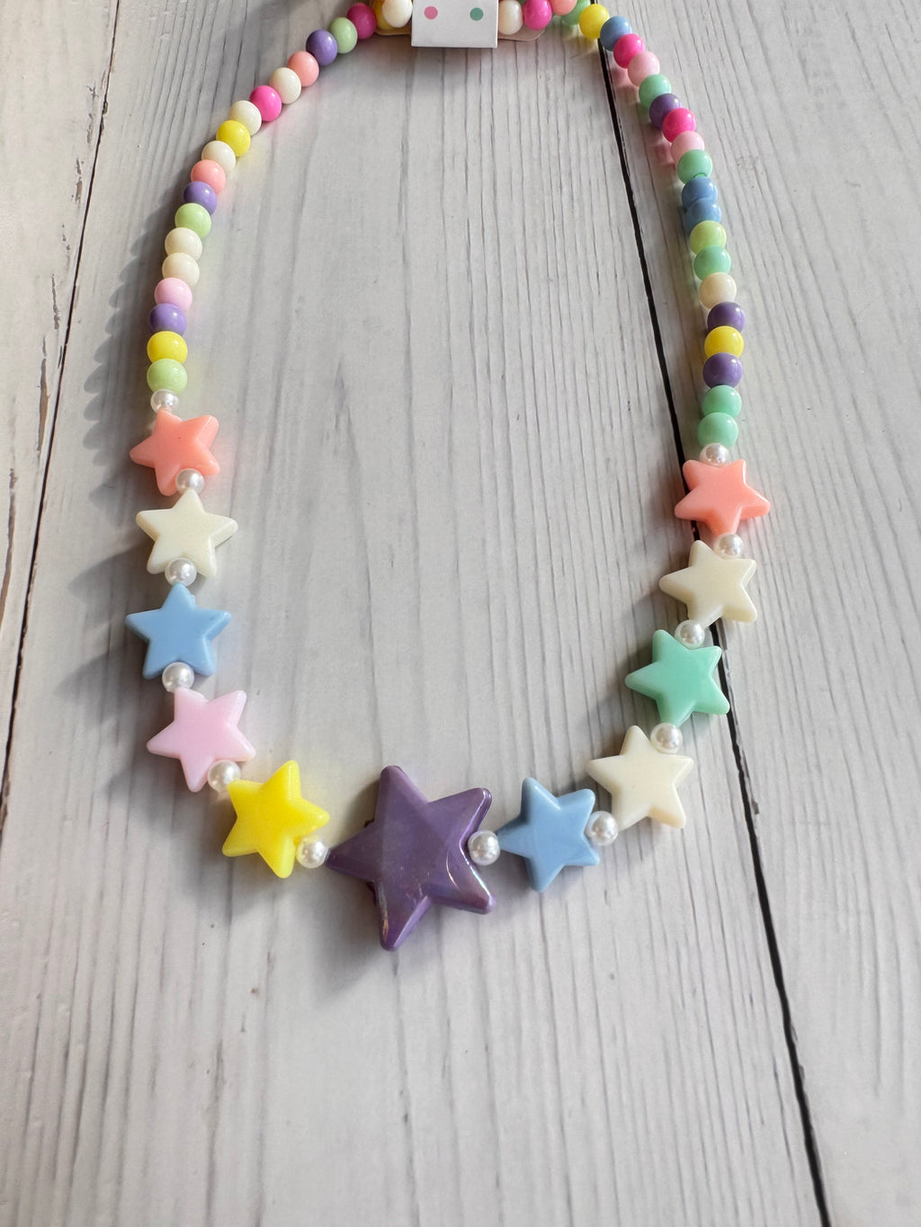 The Pastel Starlight Handmade Necklace & Bracelet Set