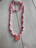 The Sparkly Sweetheart Handmade Necklace & Bracelet Set