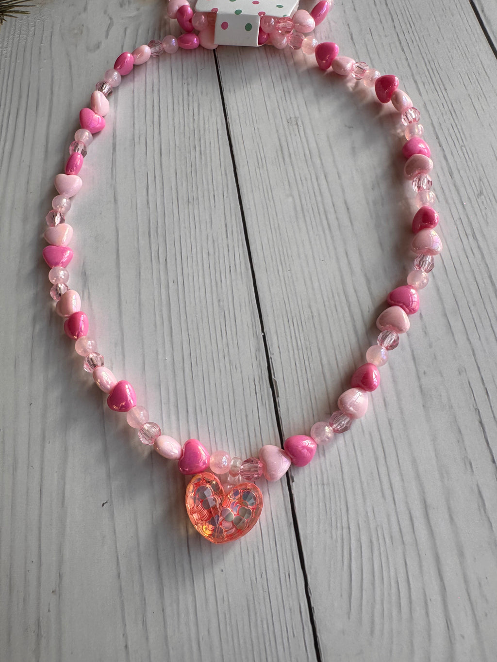 The Sparkly Sweetheart Handmade Necklace & Bracelet Set