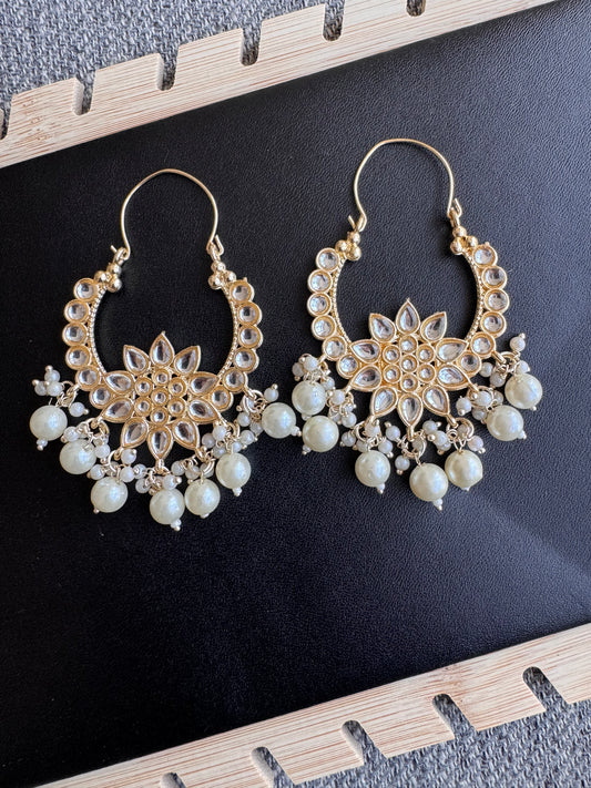 The Blossom Kundan Chandbalis
