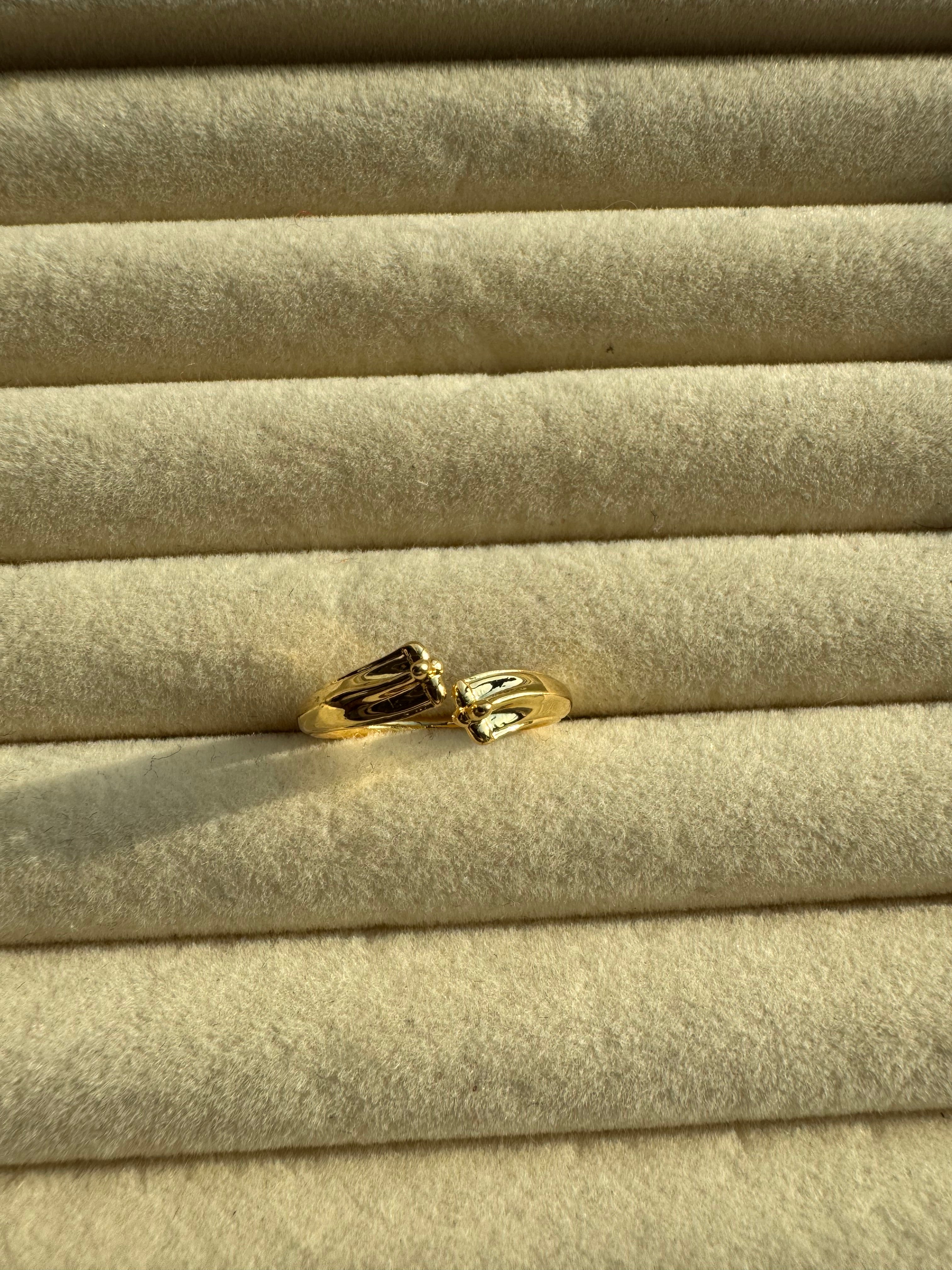 The Sculpted Calla Lily Open Ring