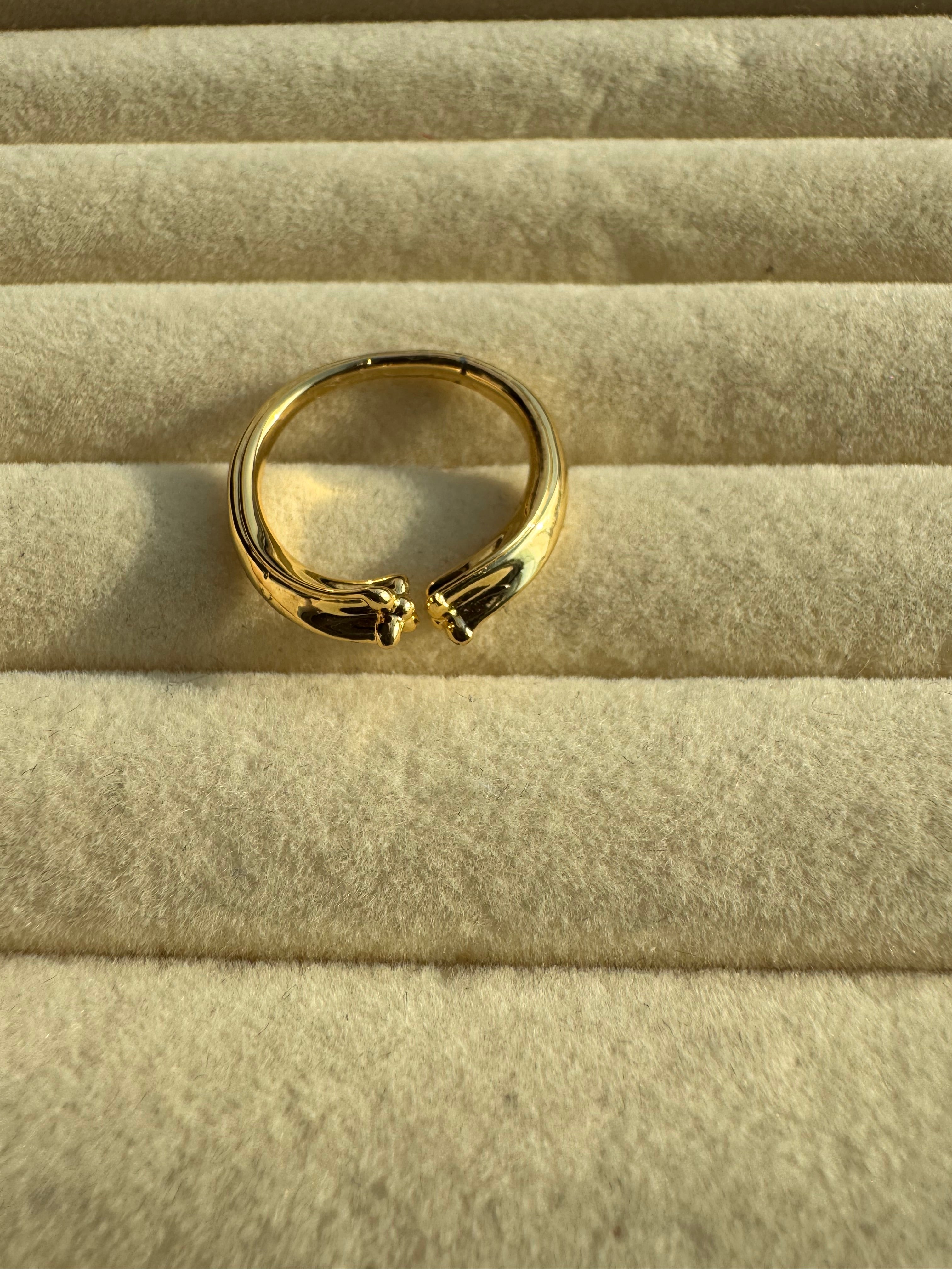 The Sculpted Calla Lily Open Ring