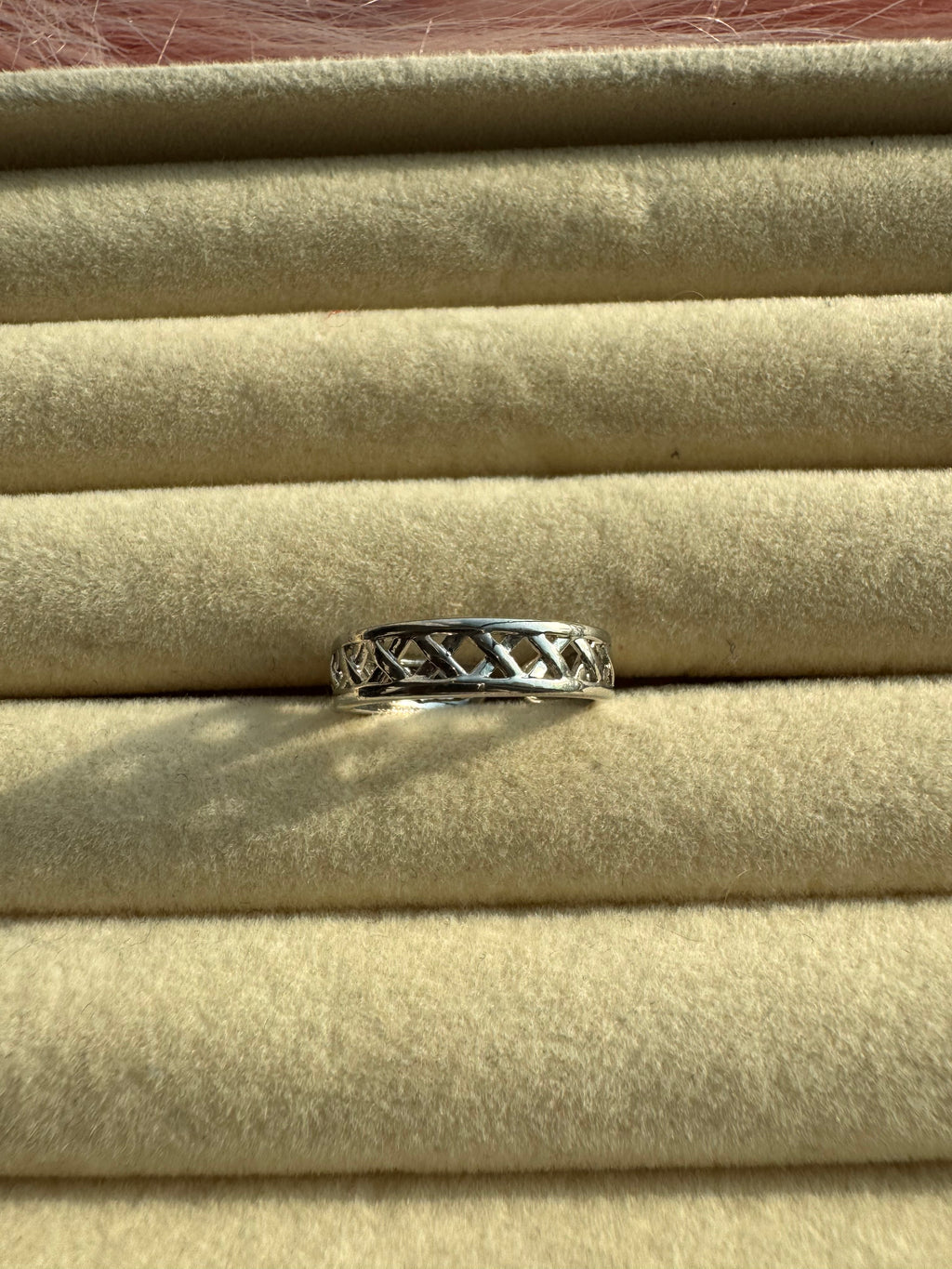 Interwoven Openwork Statement Band